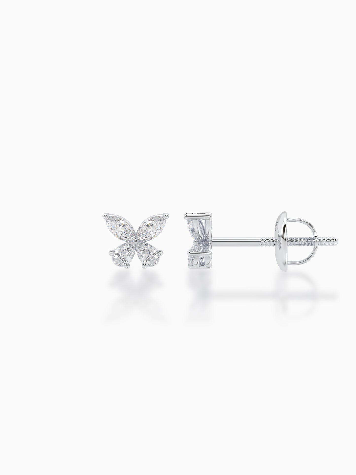 Butterfly Diamond Studs - Evol Jewels
