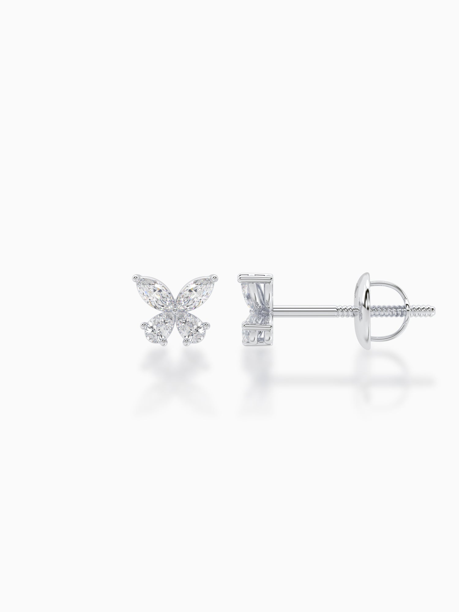 Butterfly Diamond Studs - Evol Jewels