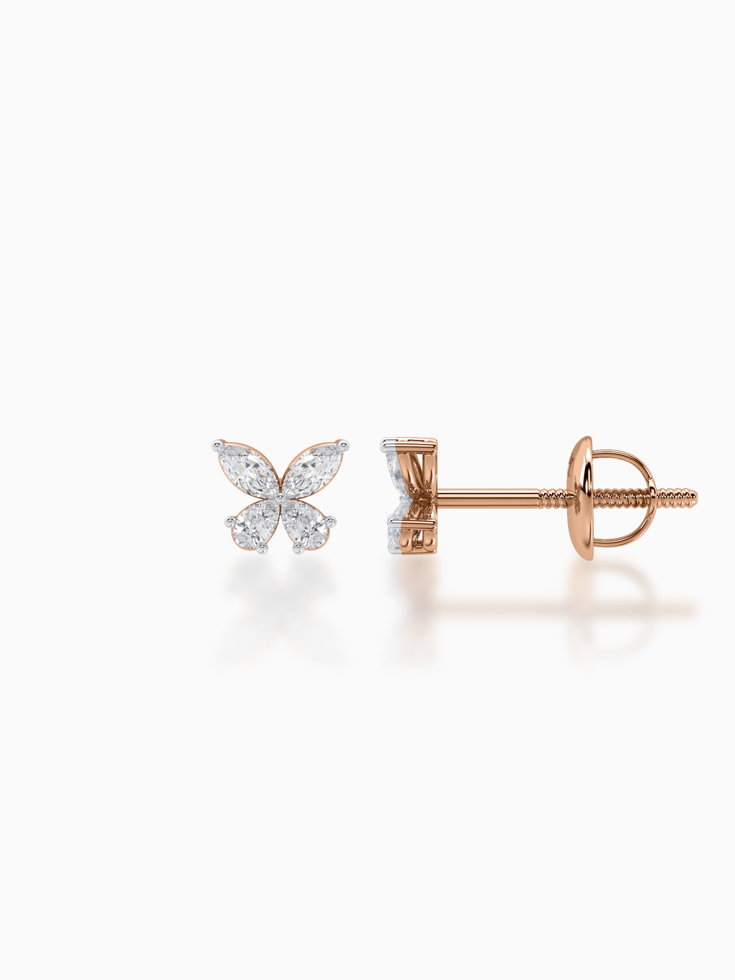 Butterfly Diamond Studs - Evol Jewels