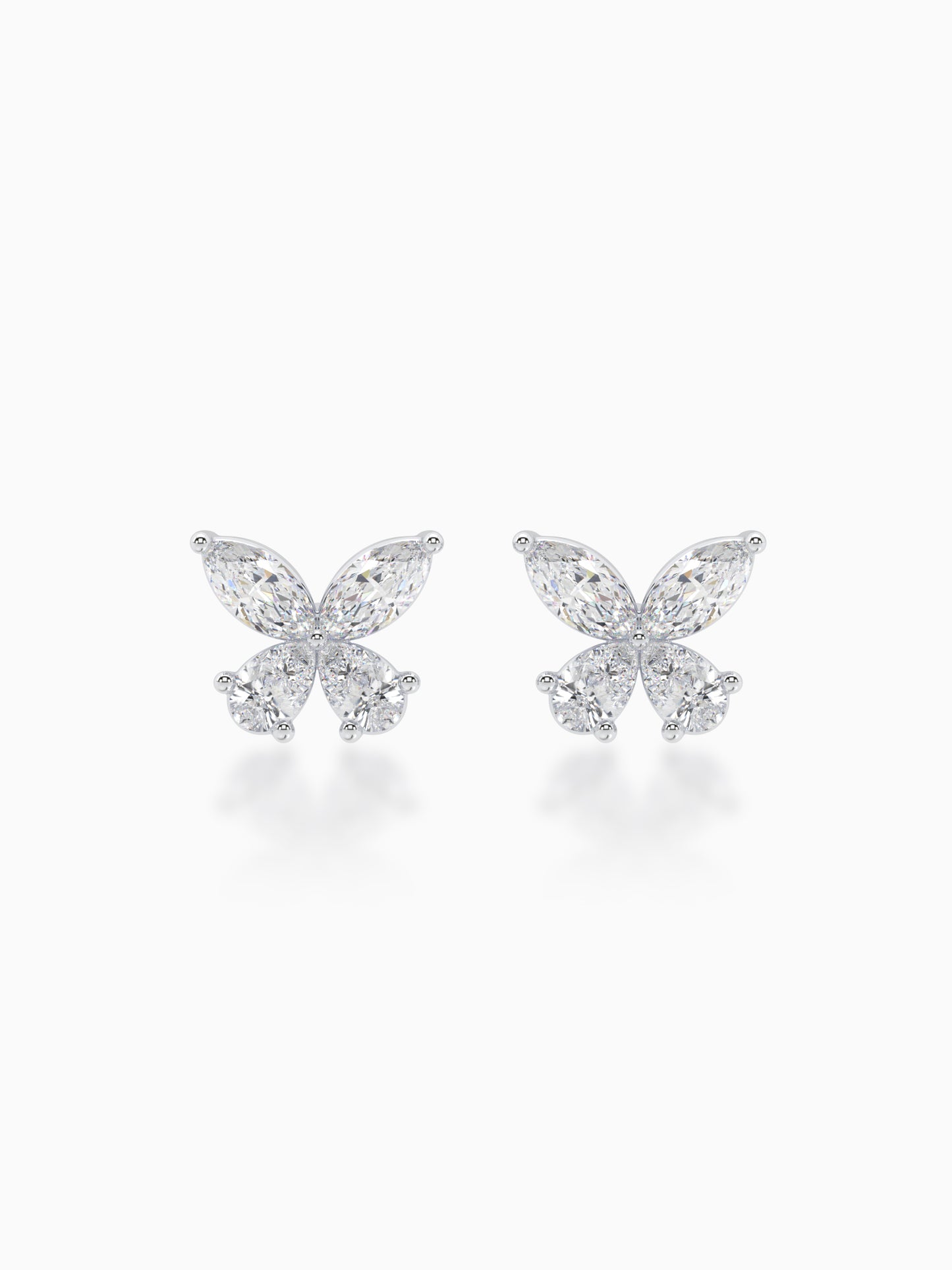 Butterfly Diamond Studs - Evol Jewels