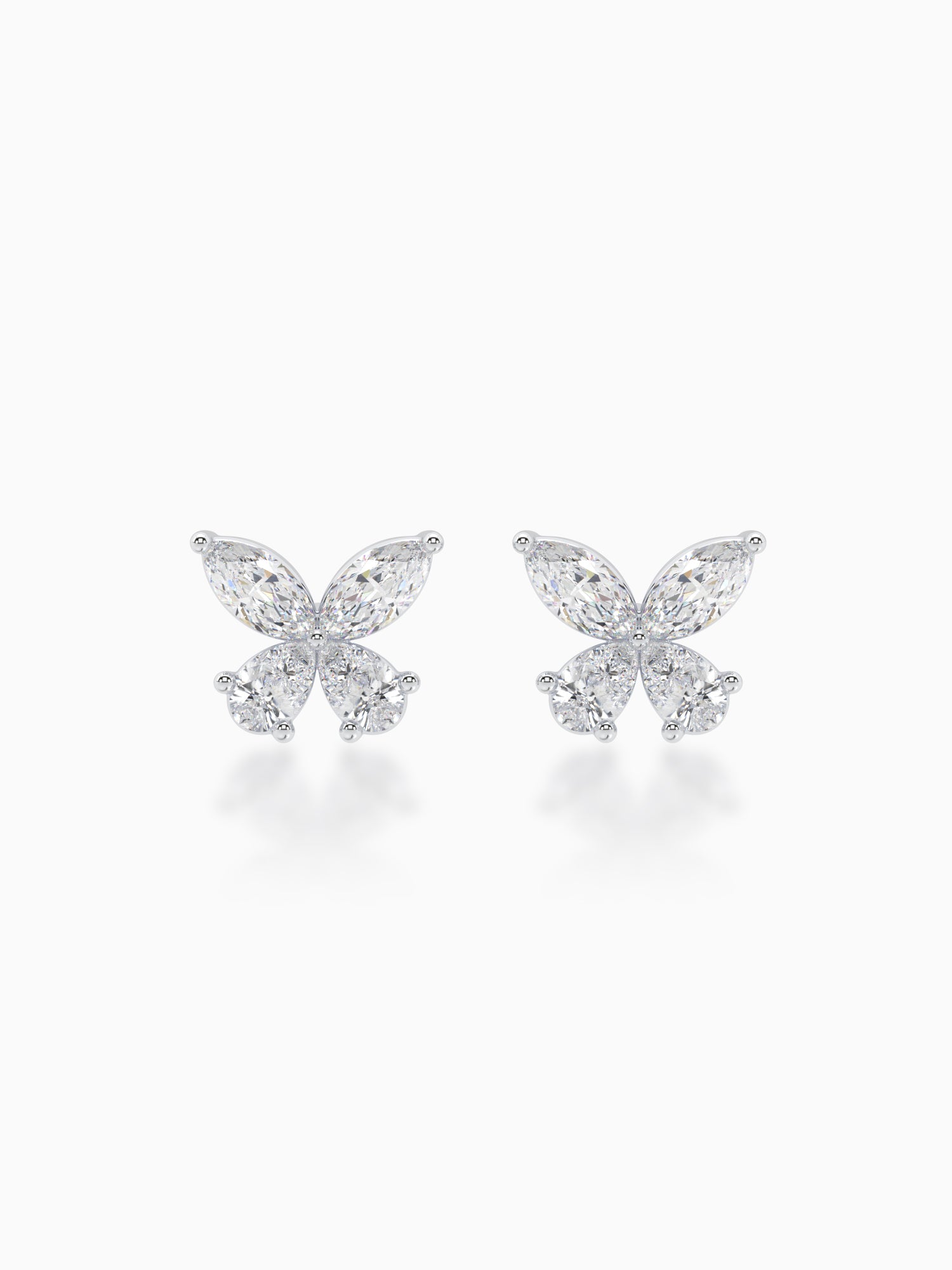 Butterfly Diamond Studs - Evol Jewels