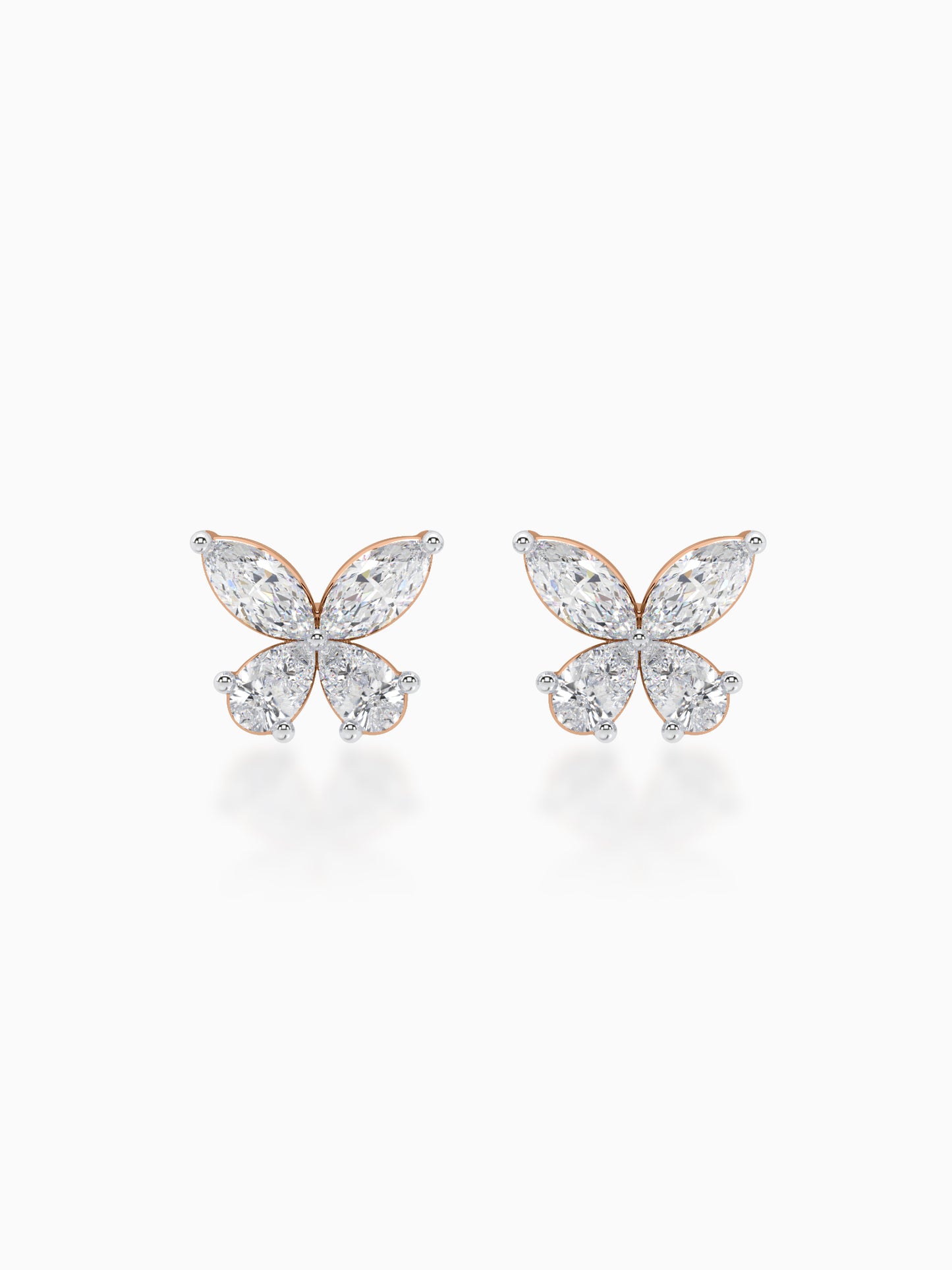 Butterfly Diamond Studs - Evol Jewels