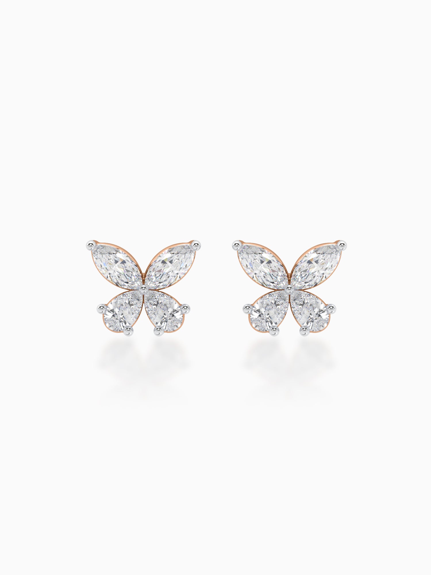 Butterfly Diamond Studs - Evol Jewels