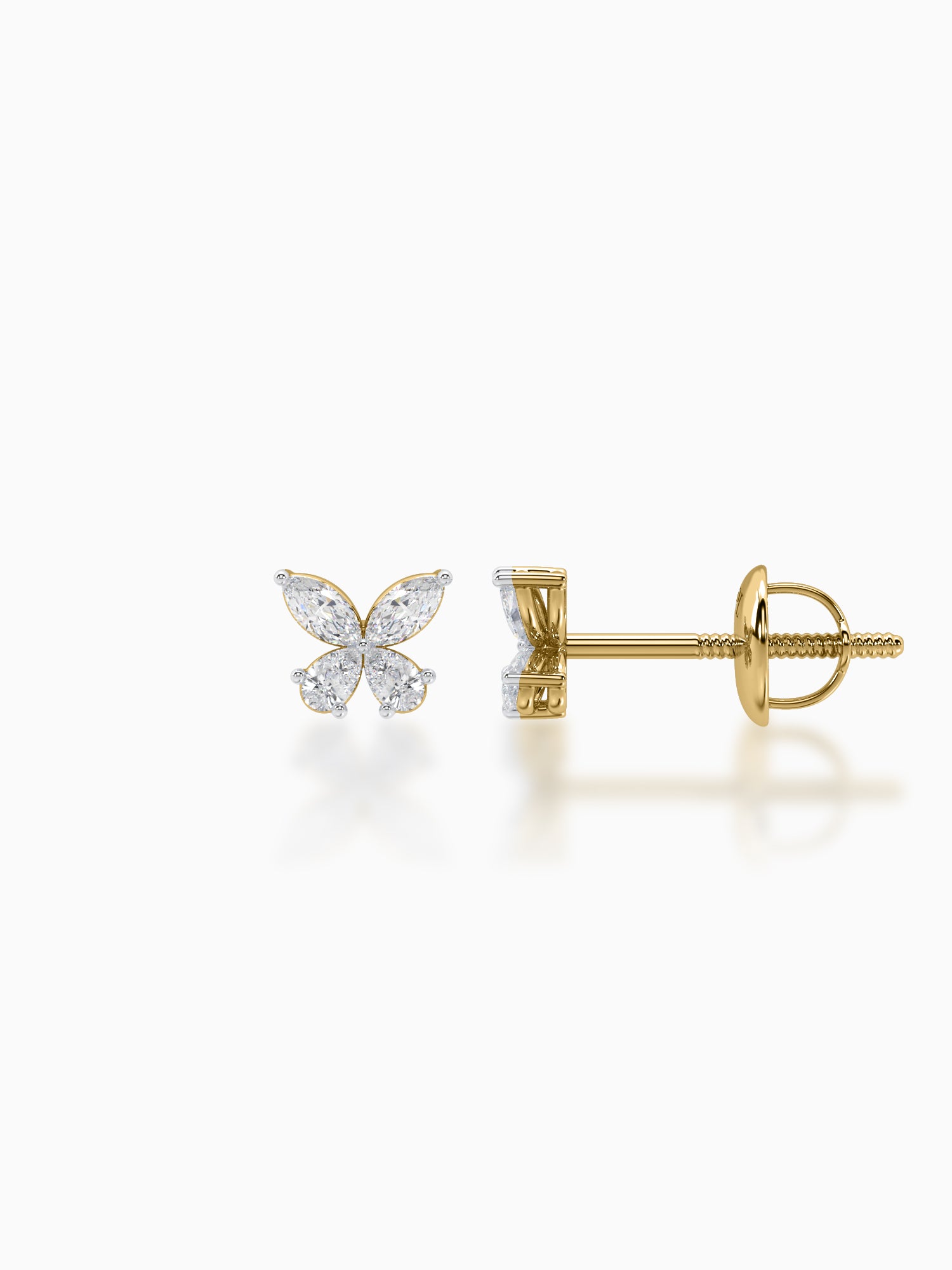 Butterfly Diamond Studs - Evol Jewels