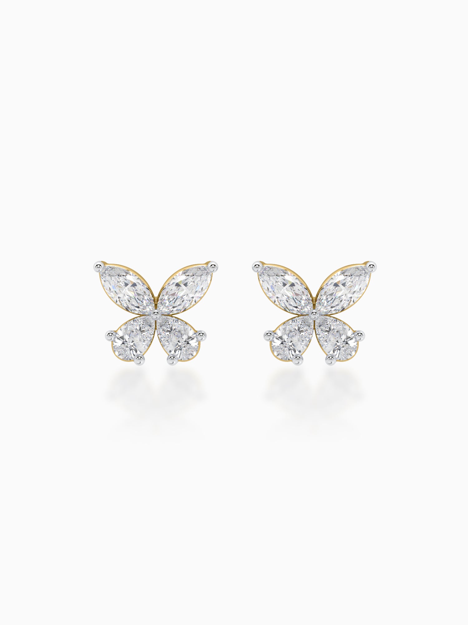 Butterfly Diamond Studs - Evol Jewels