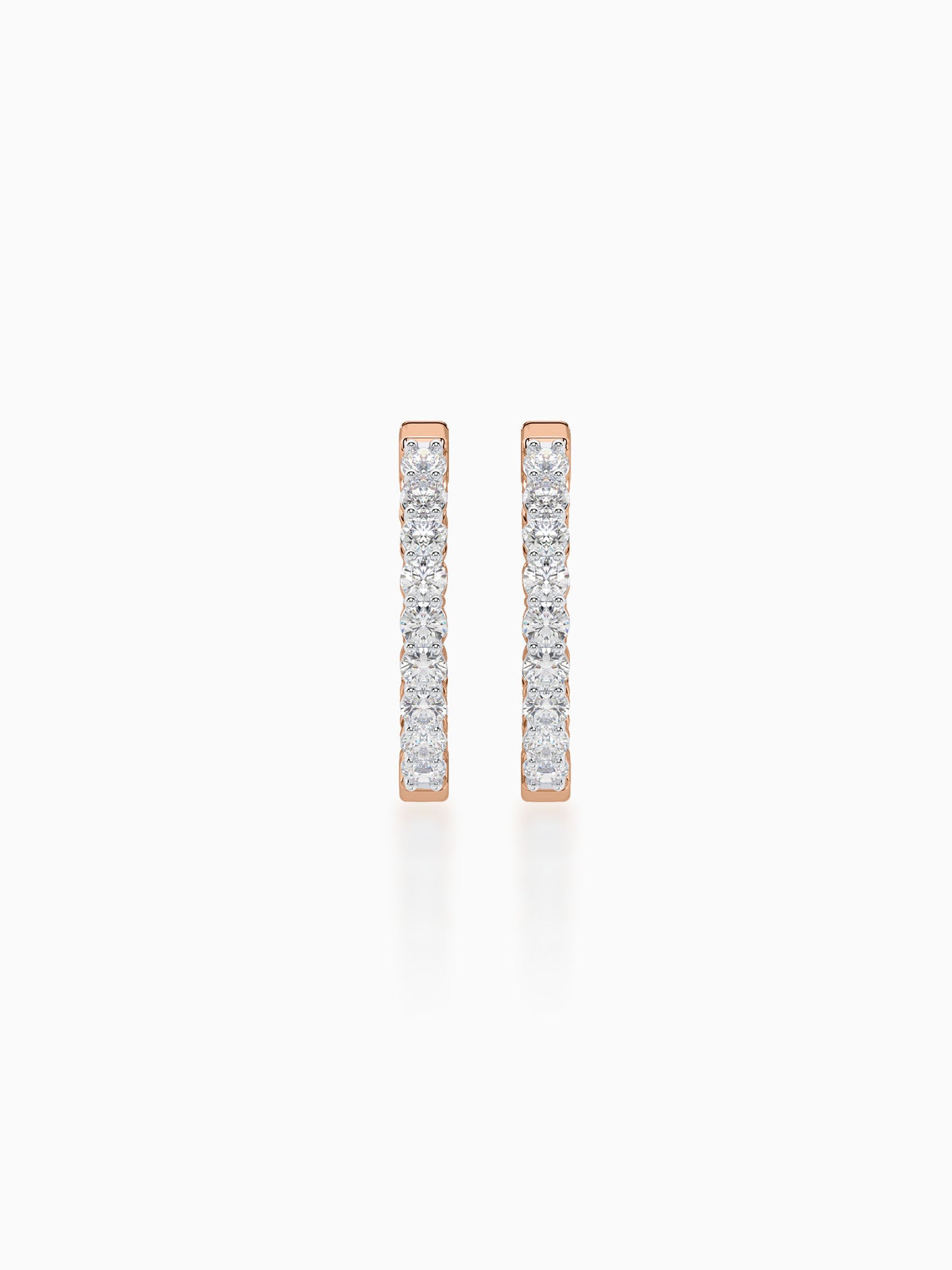 Stunner Diamond Hoop Earrings - Evol Jewels