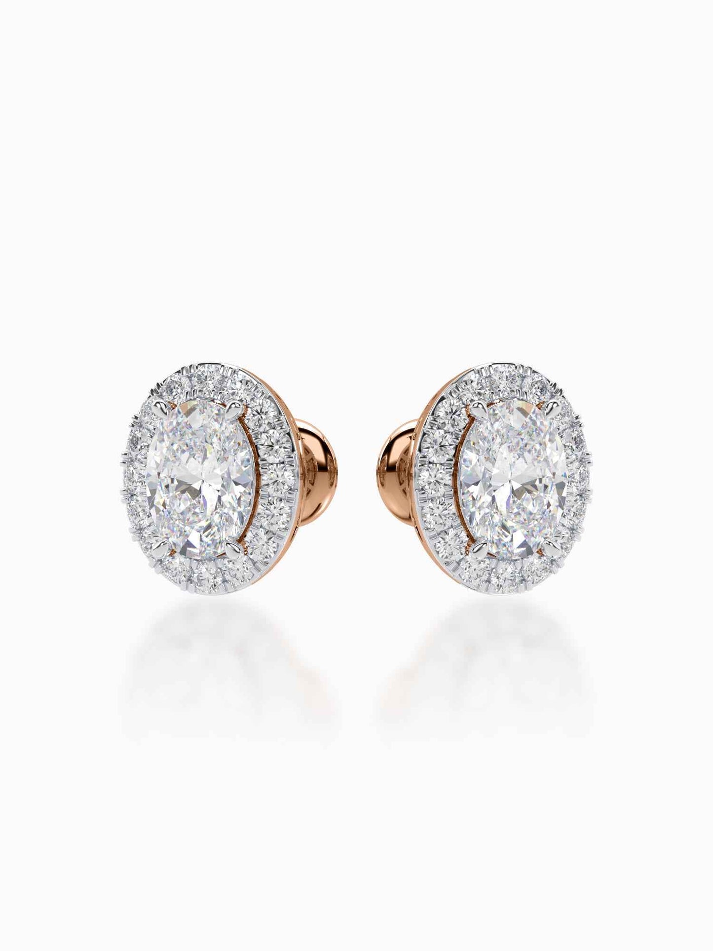 Bonita Diamond Halo Studs