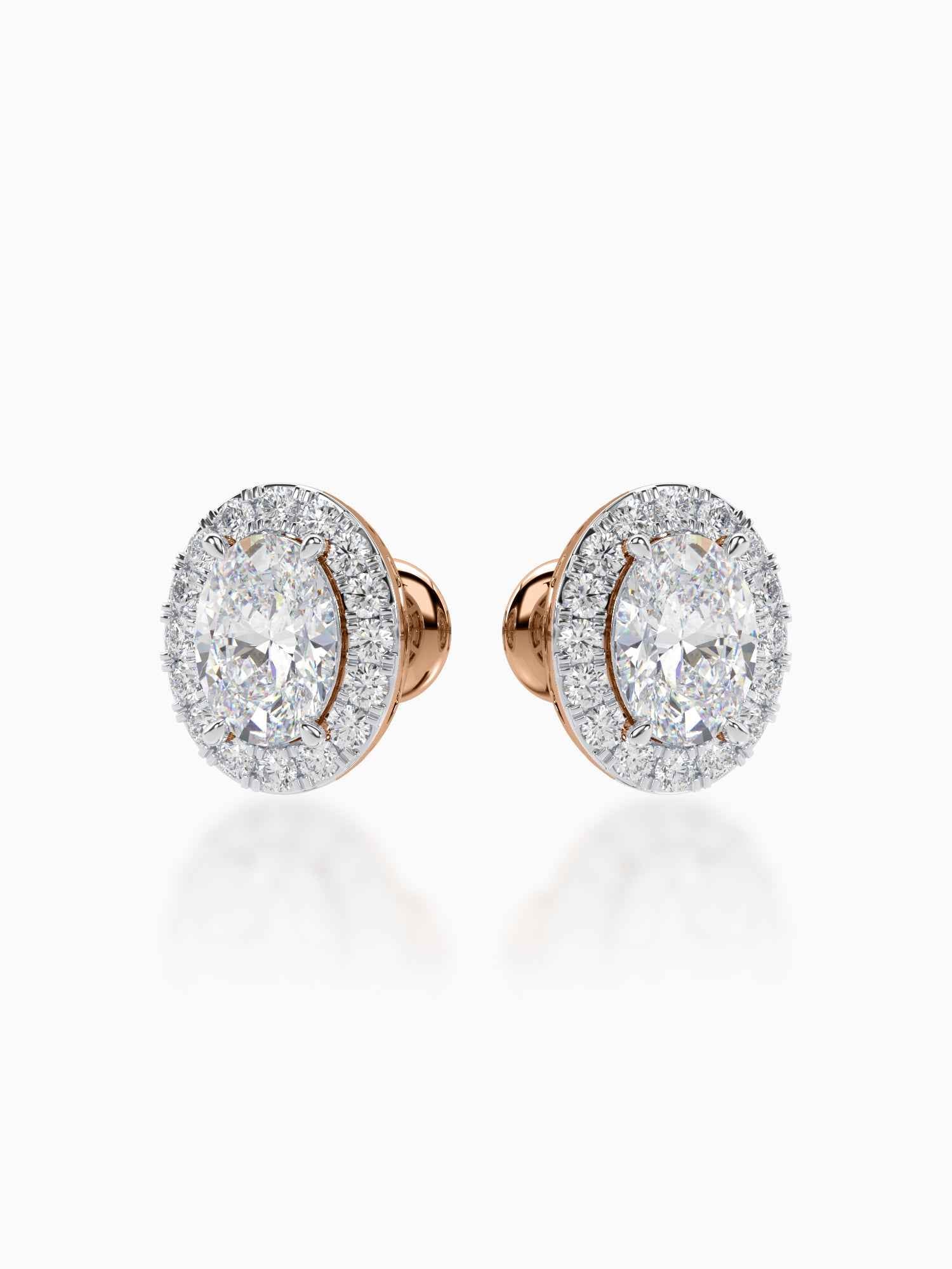 Bonita Diamond Halo Studs