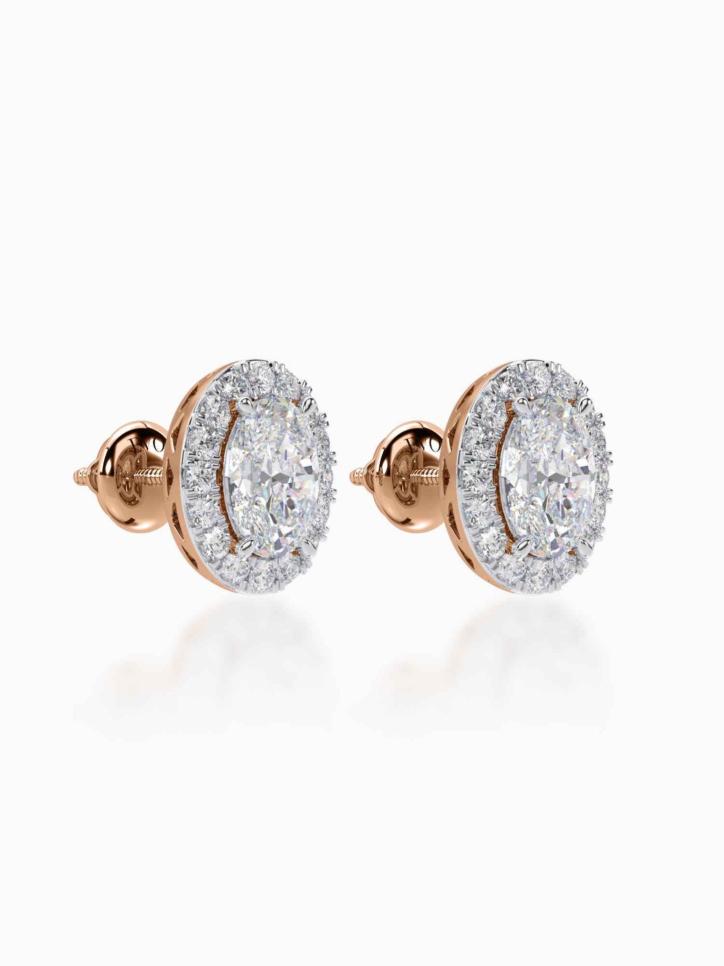 Bonita Diamond Halo Studs