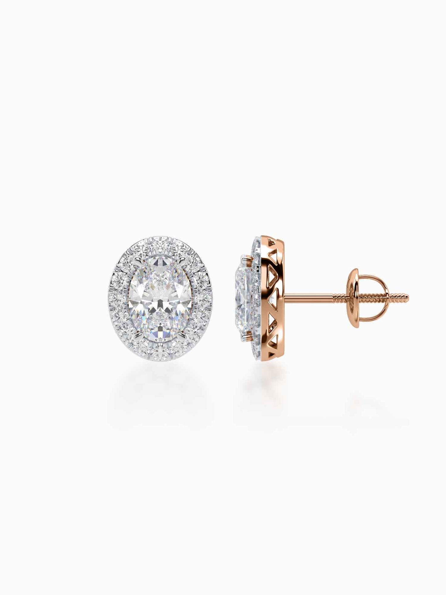 Bonita Diamond Halo Studs