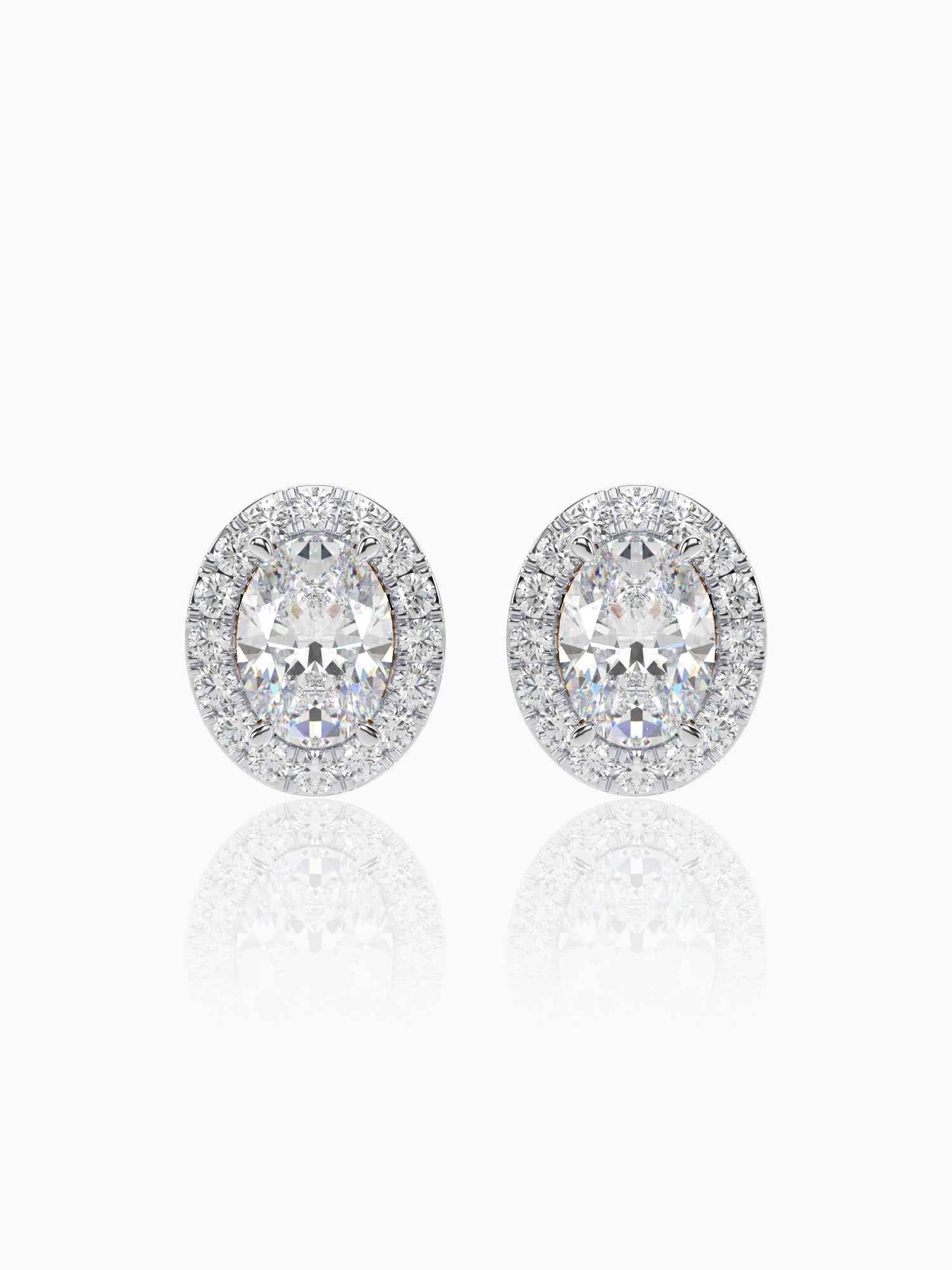 Bonita Diamond Halo Studs