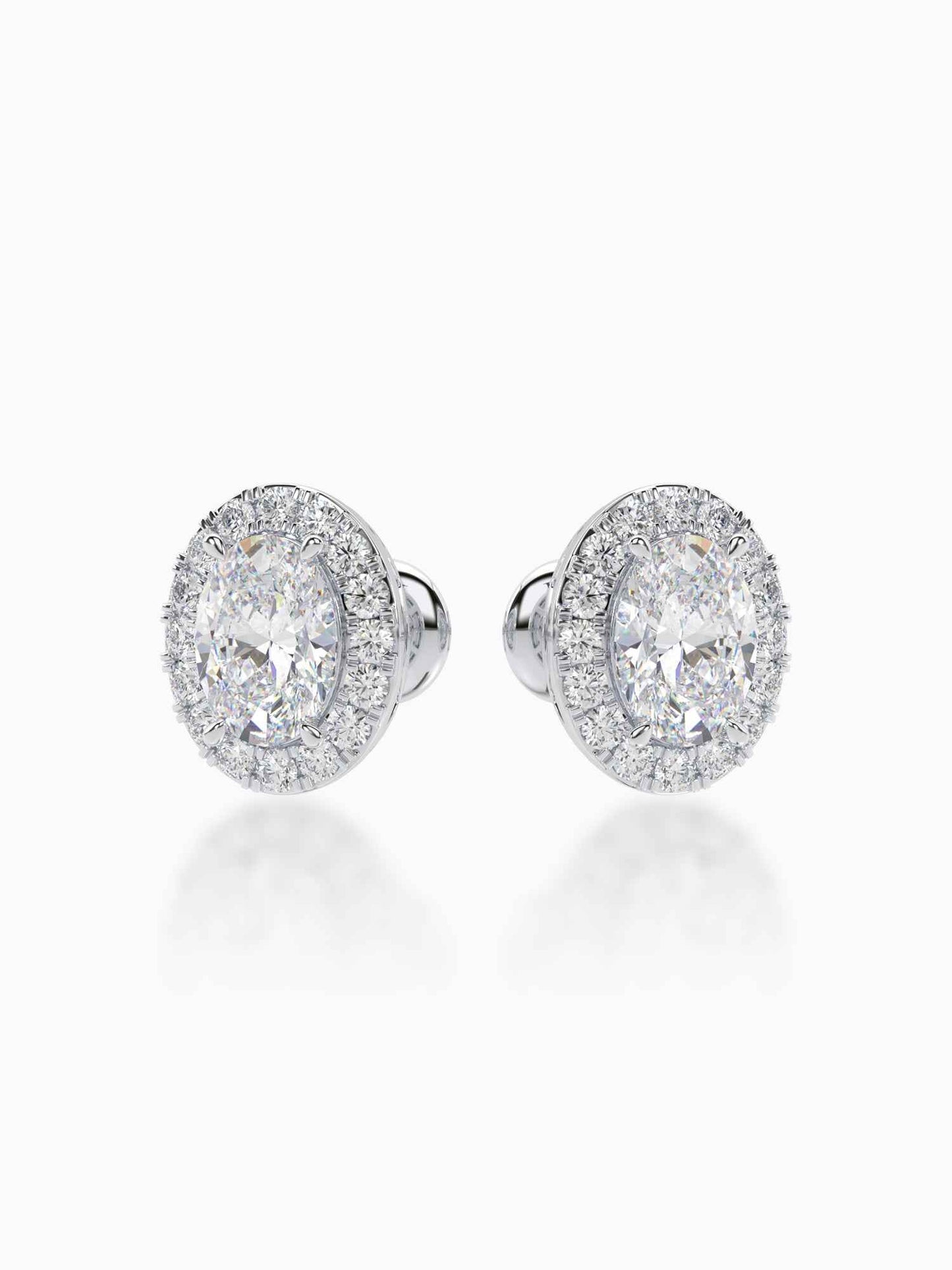 Bonita Diamond Halo Studs