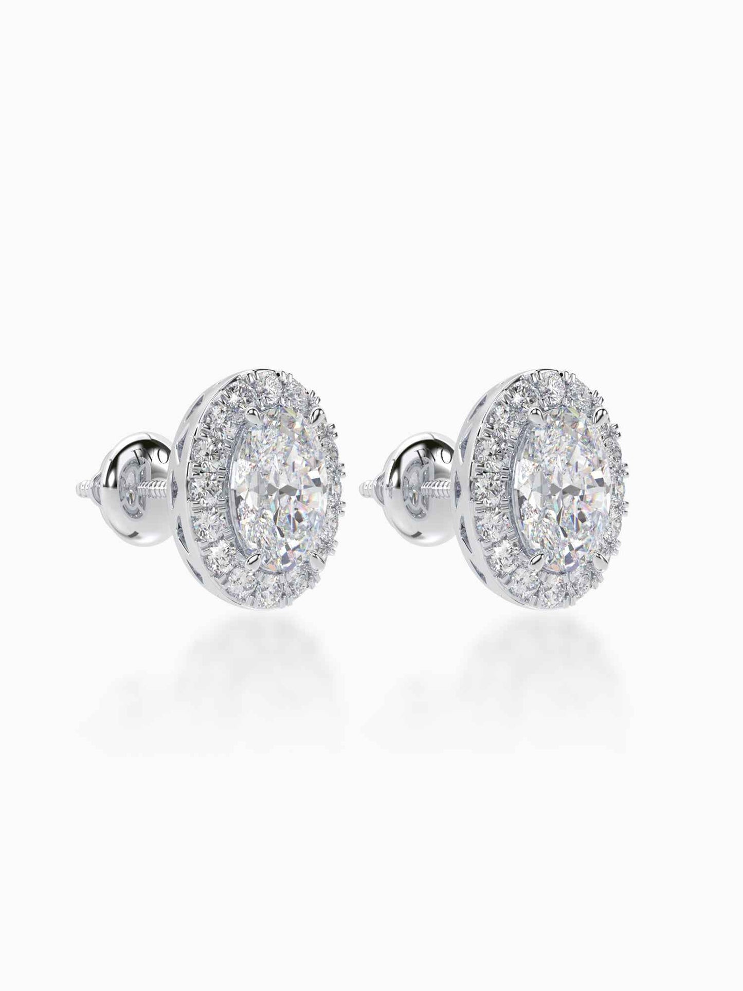 Bonita Diamond Halo Studs