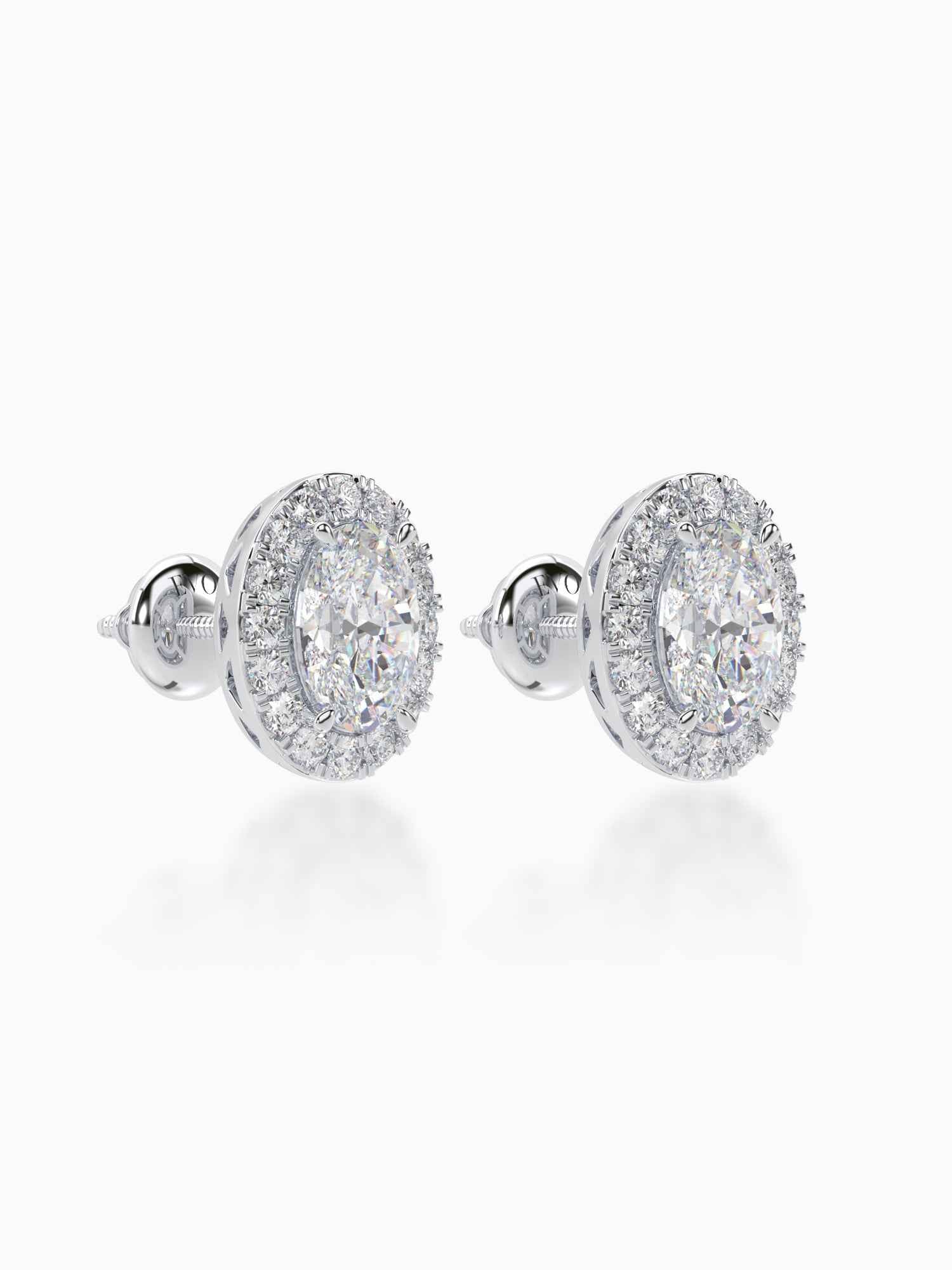 Bonita Diamond Halo Studs