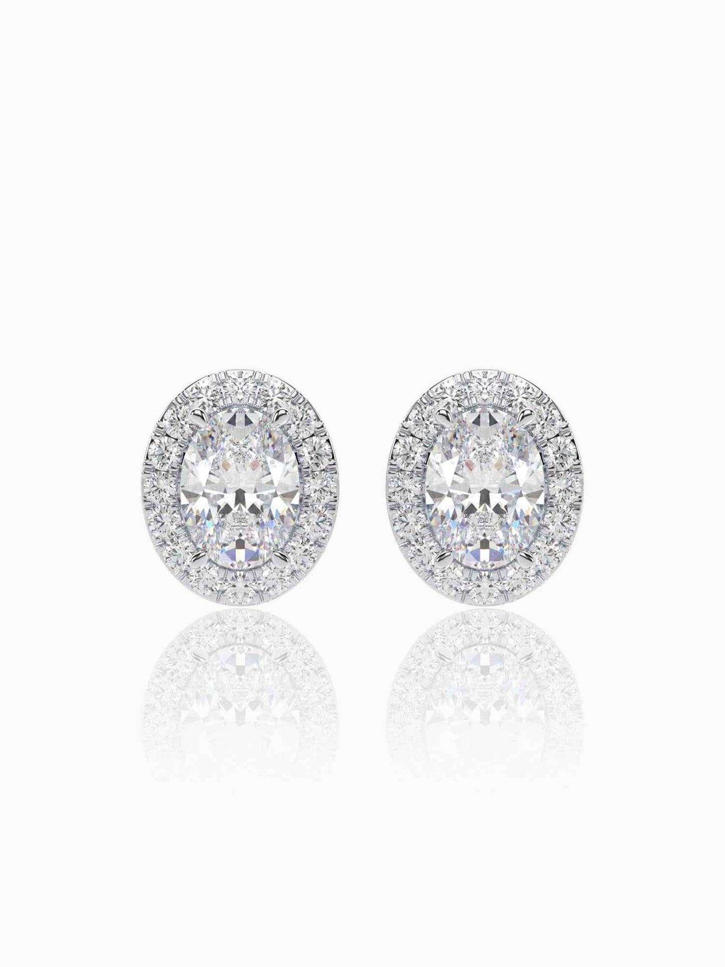 Bonita Diamond Halo Studs