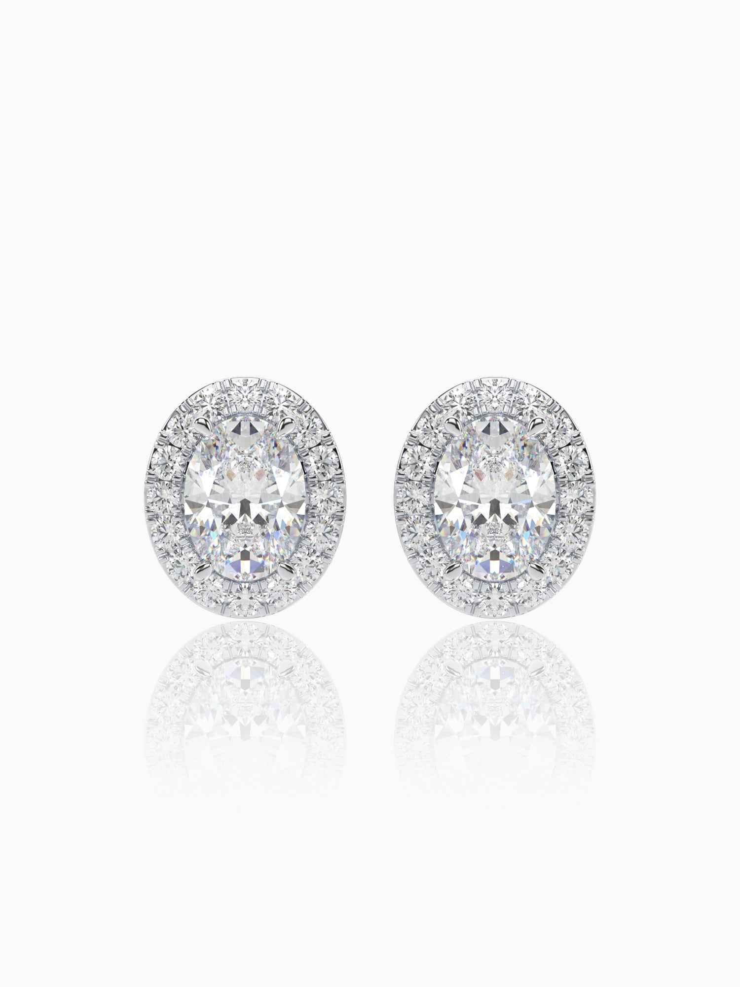 Bonita Diamond Halo Studs