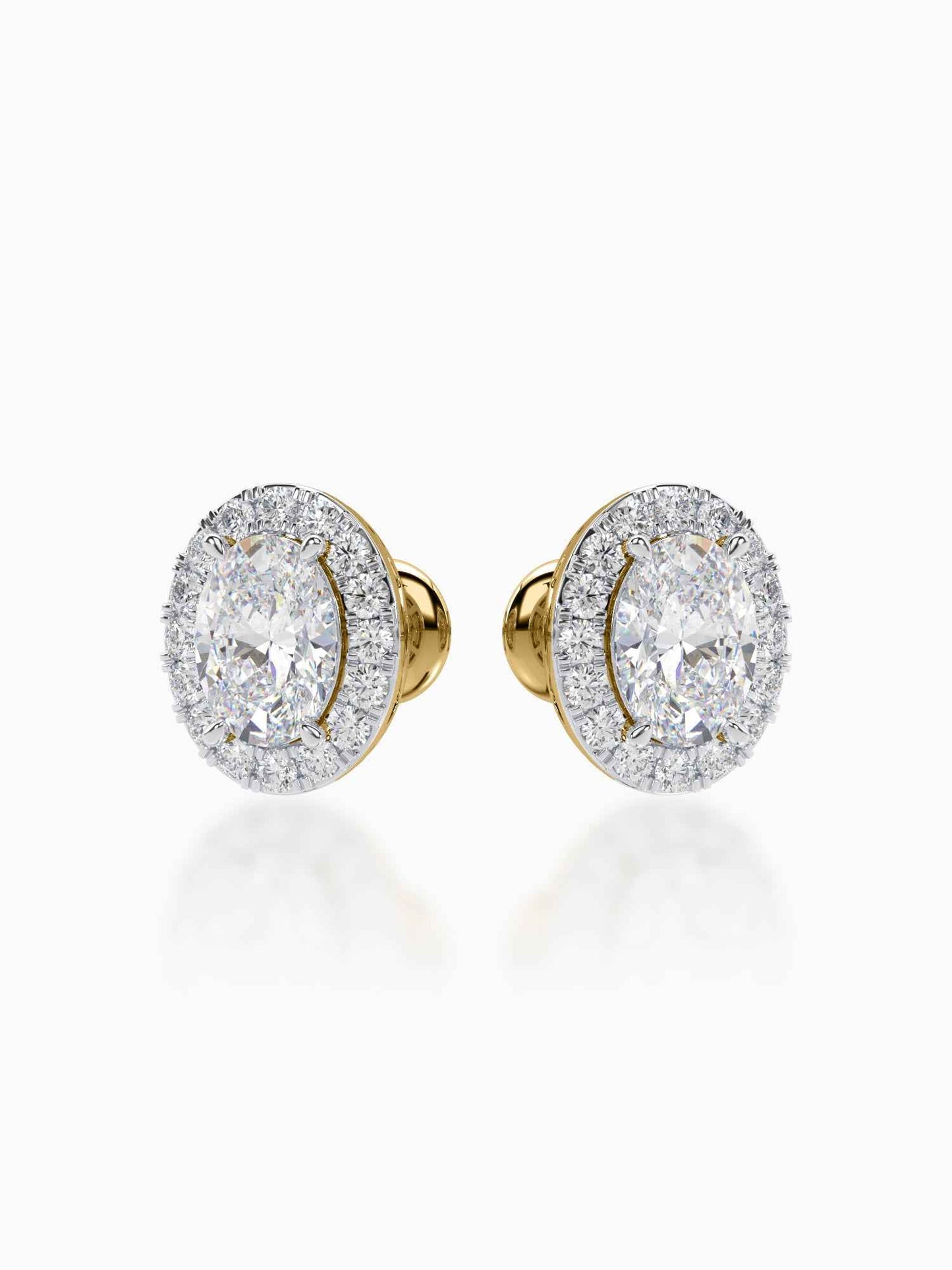 Bonita Diamond Halo Studs