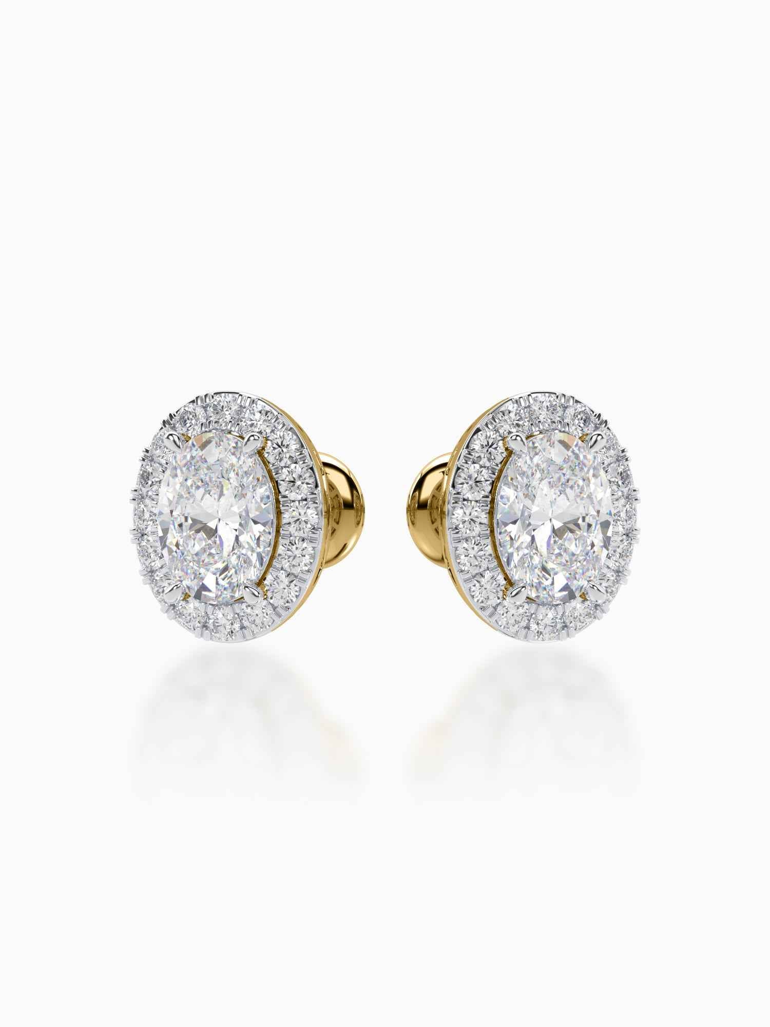 Bonita Diamond Halo Studs