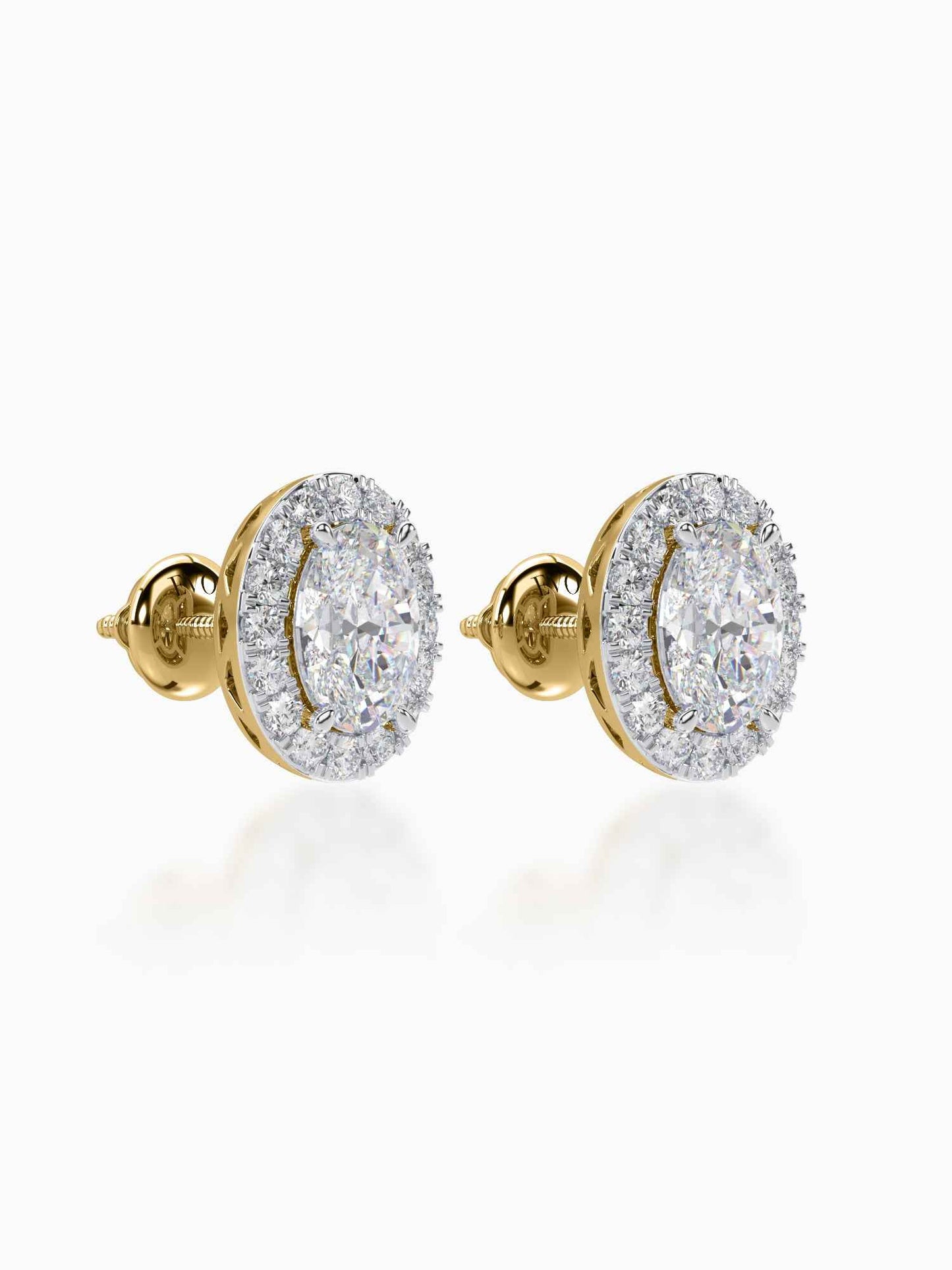 Bonita Diamond Halo Studs
