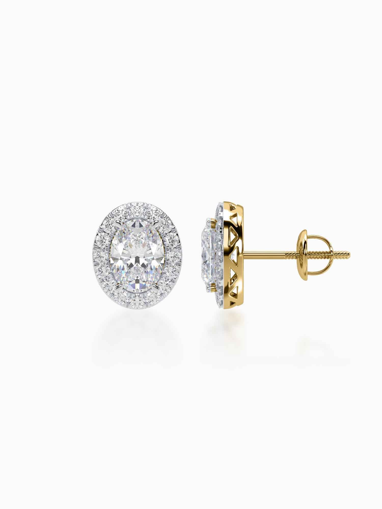 Bonita Diamond Halo Studs