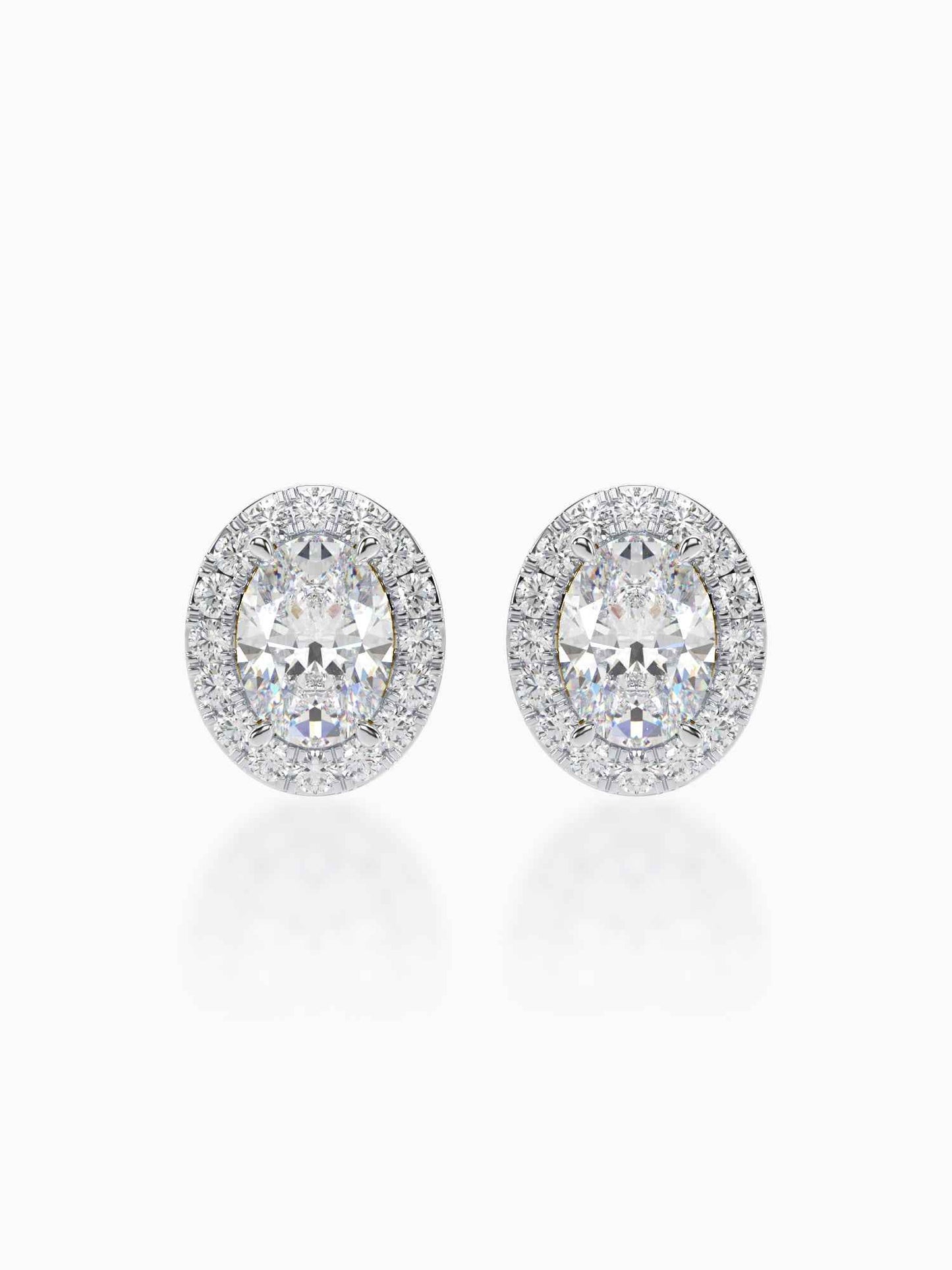 Bonita Diamond Halo Studs