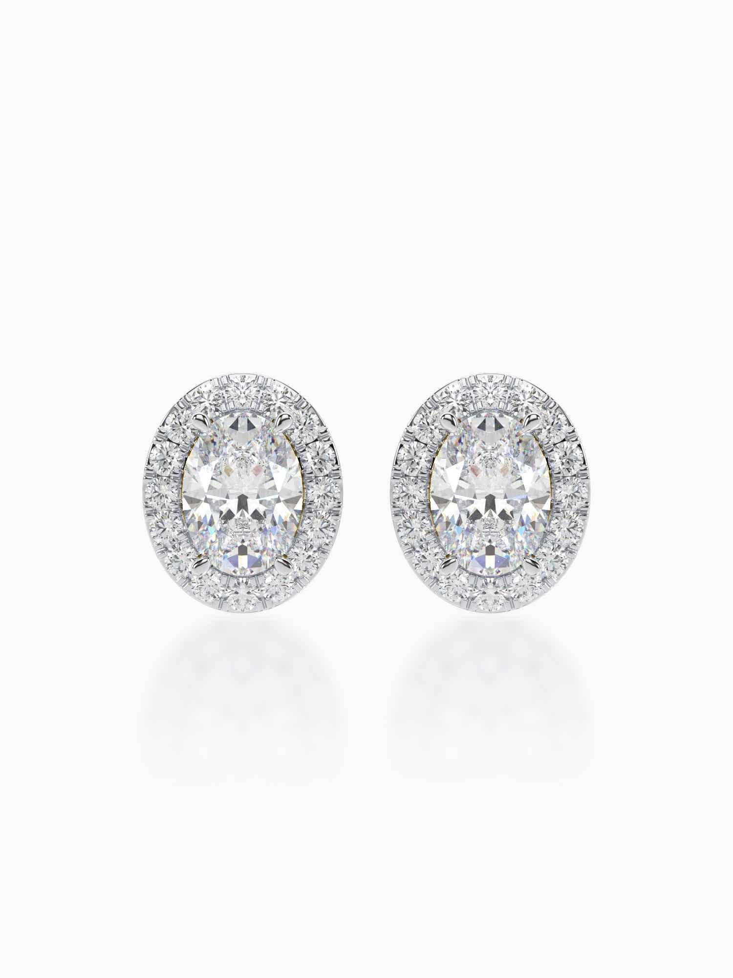 Bonita Diamond Halo Studs