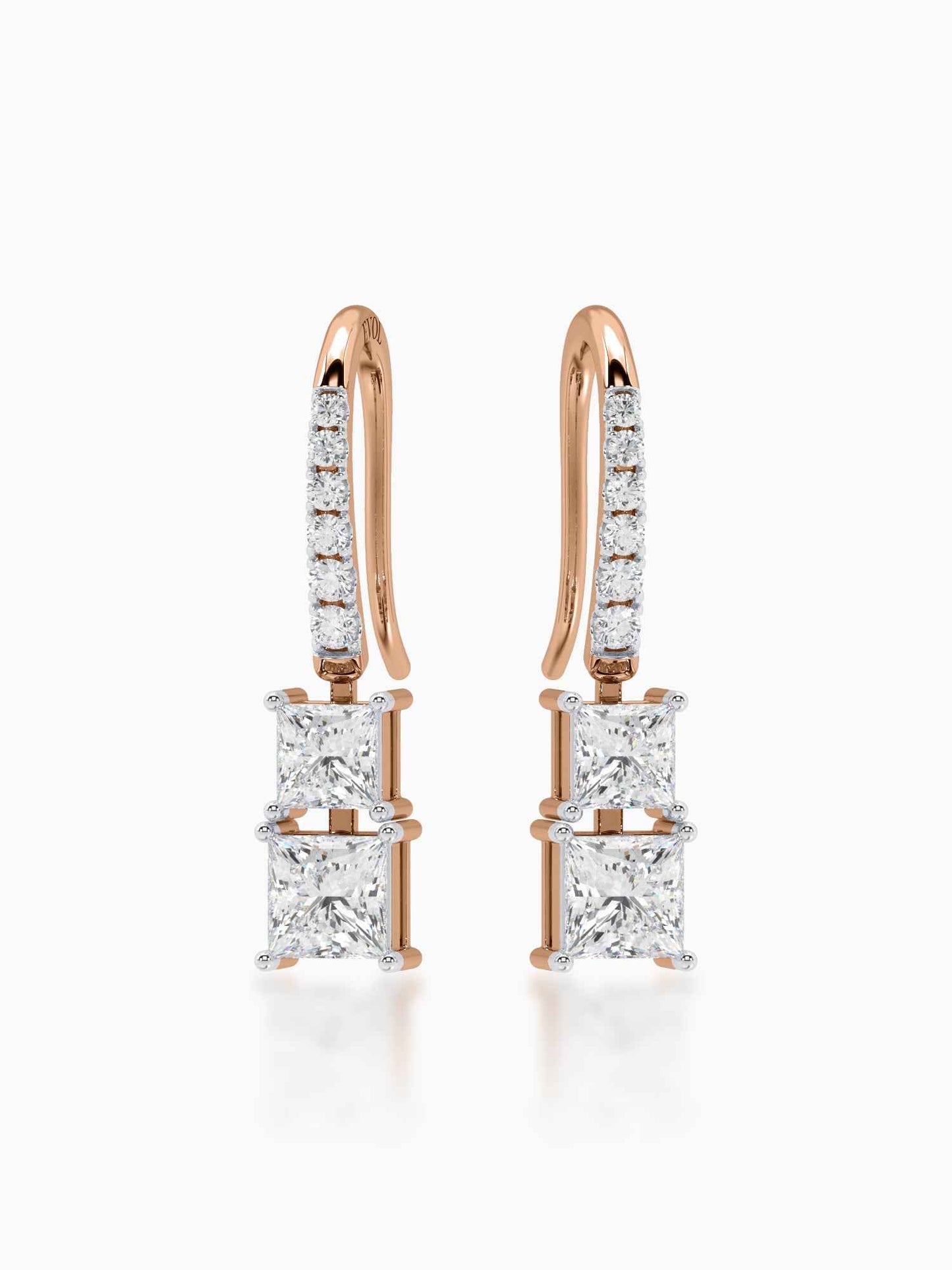 Estelle Diamond Hook Earrings