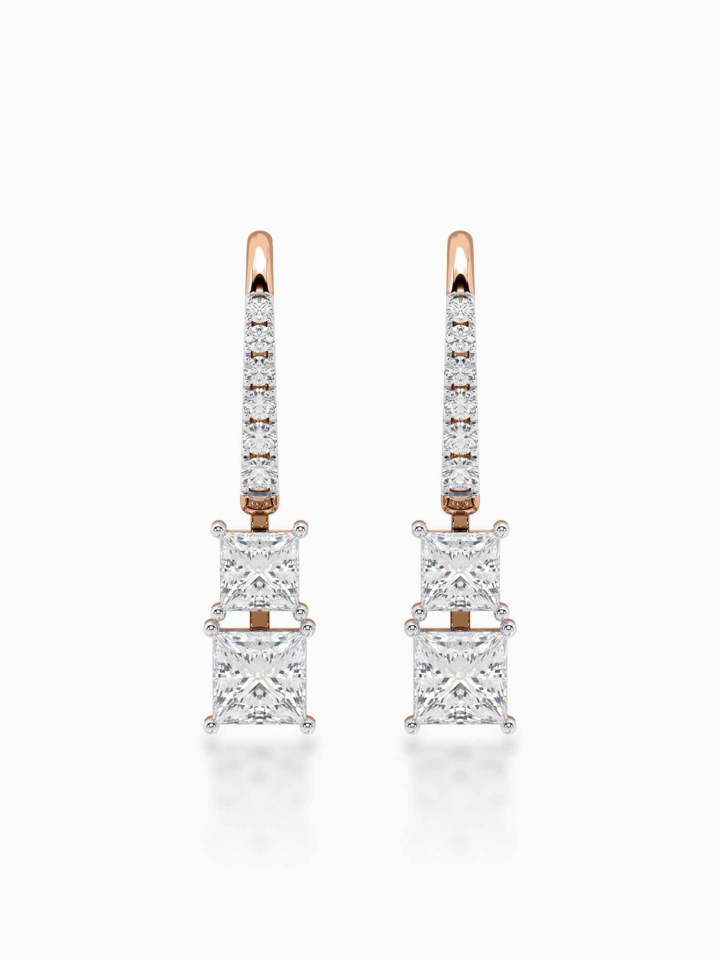 Estelle Diamond Hook Earrings