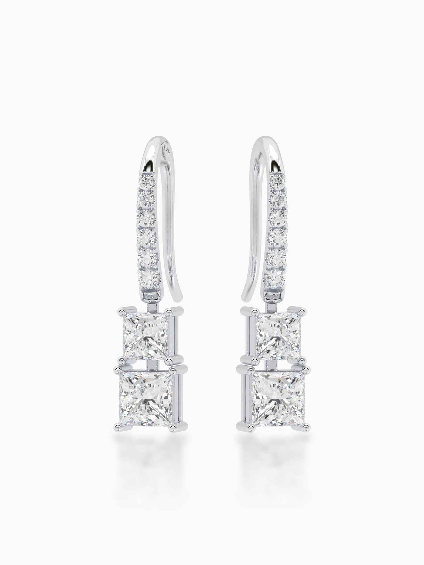 Estelle Diamond Hook Earrings