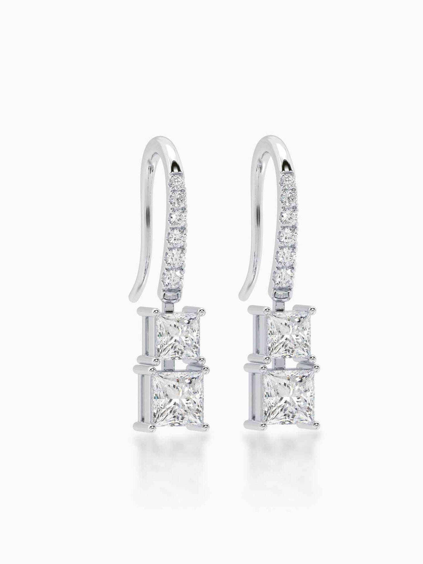 Estelle Diamond Hook Earrings