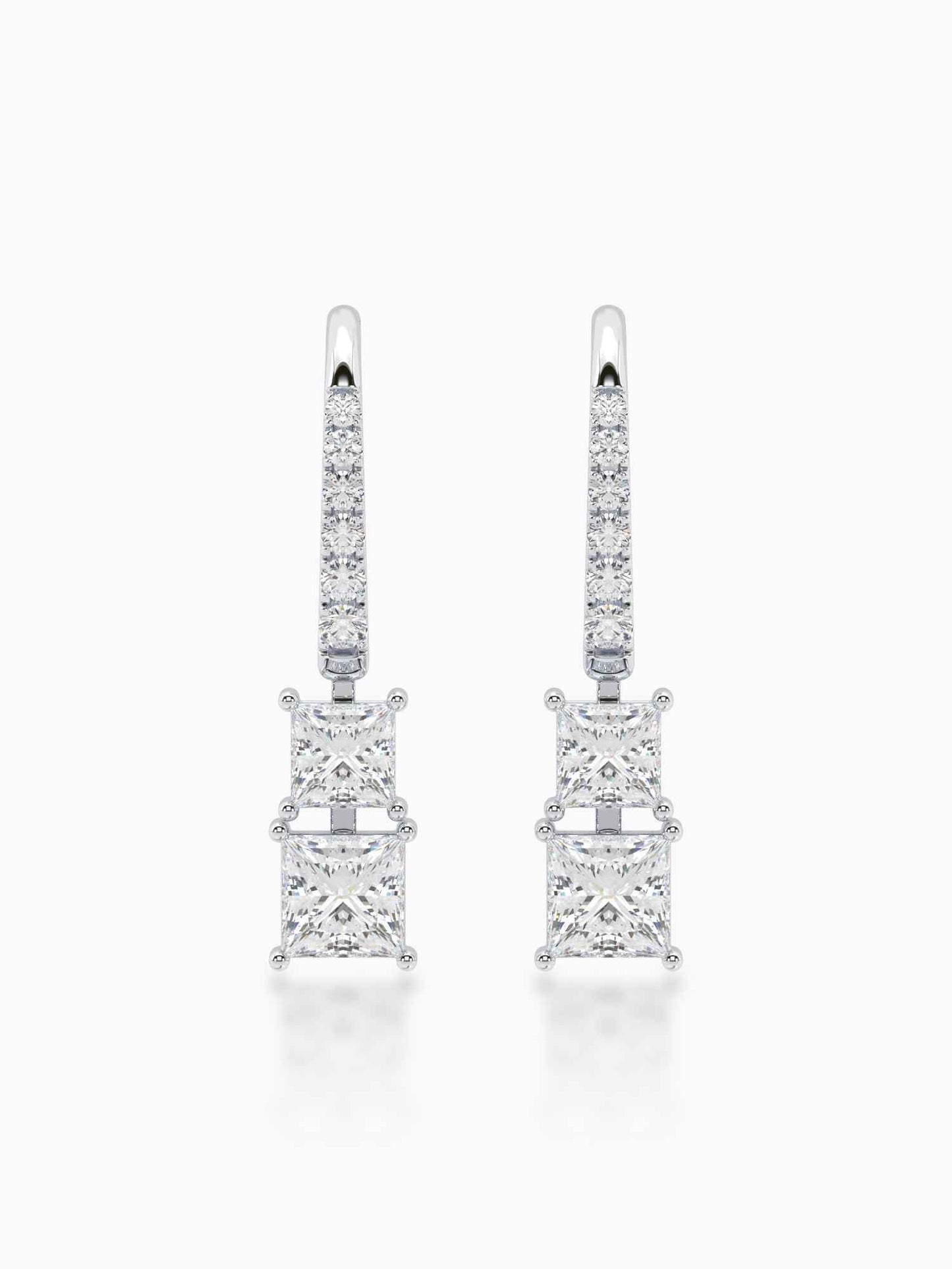 Estelle Diamond Hook Earrings
