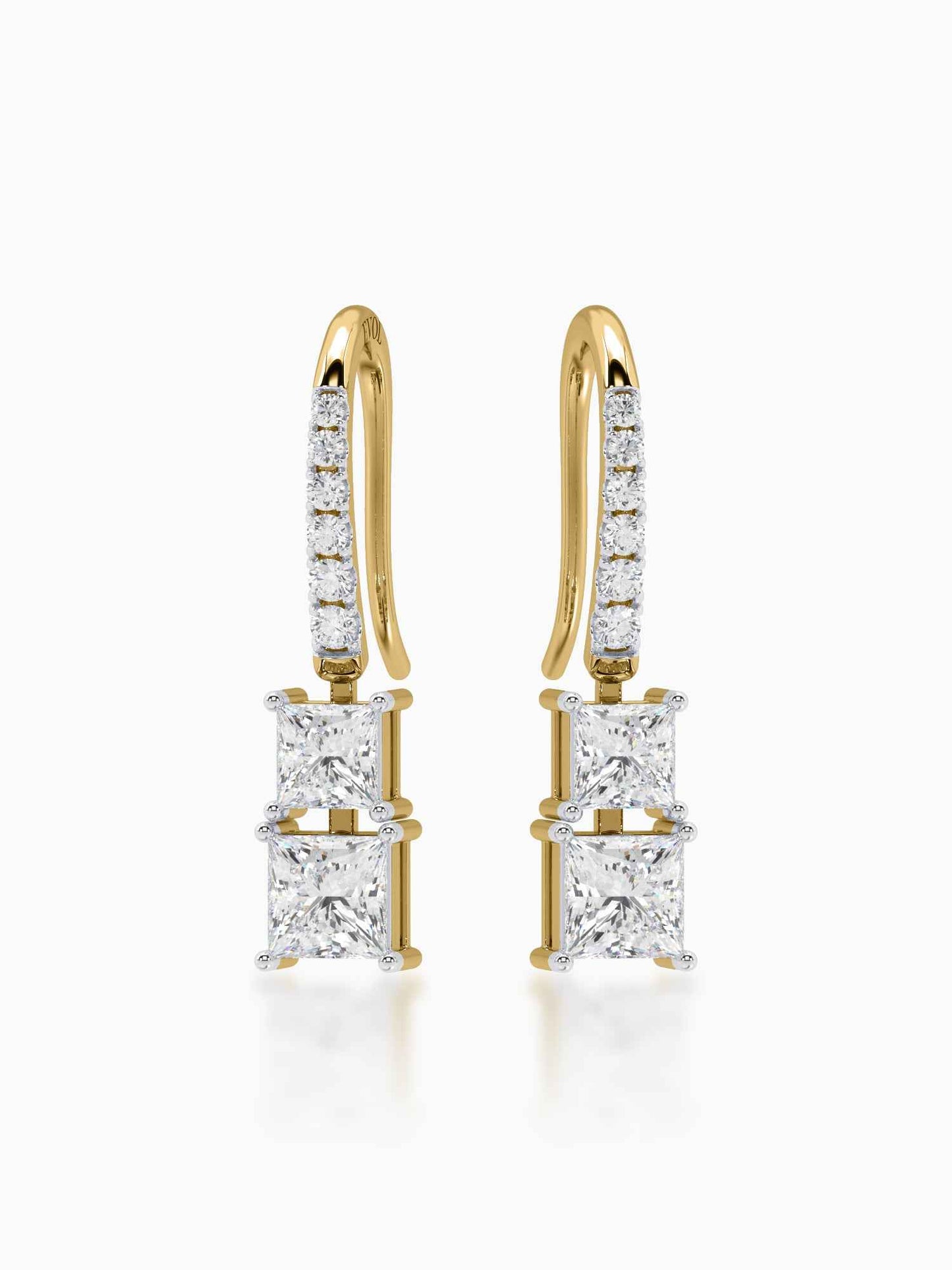Estelle Diamond Hook Earrings