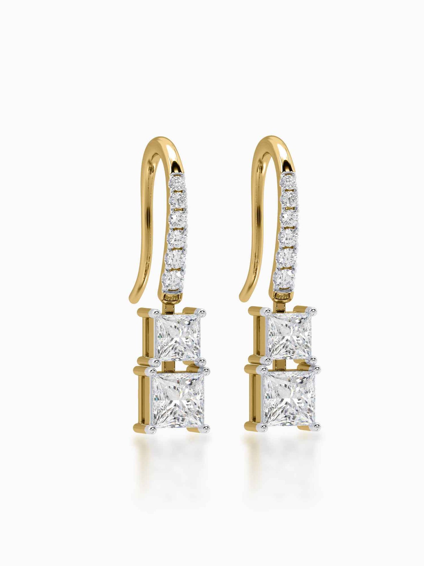 Estelle Diamond Hook Earrings