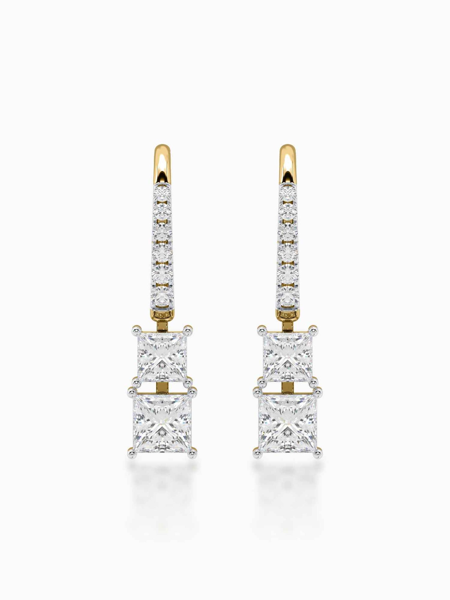 Estelle Diamond Hook Earrings
