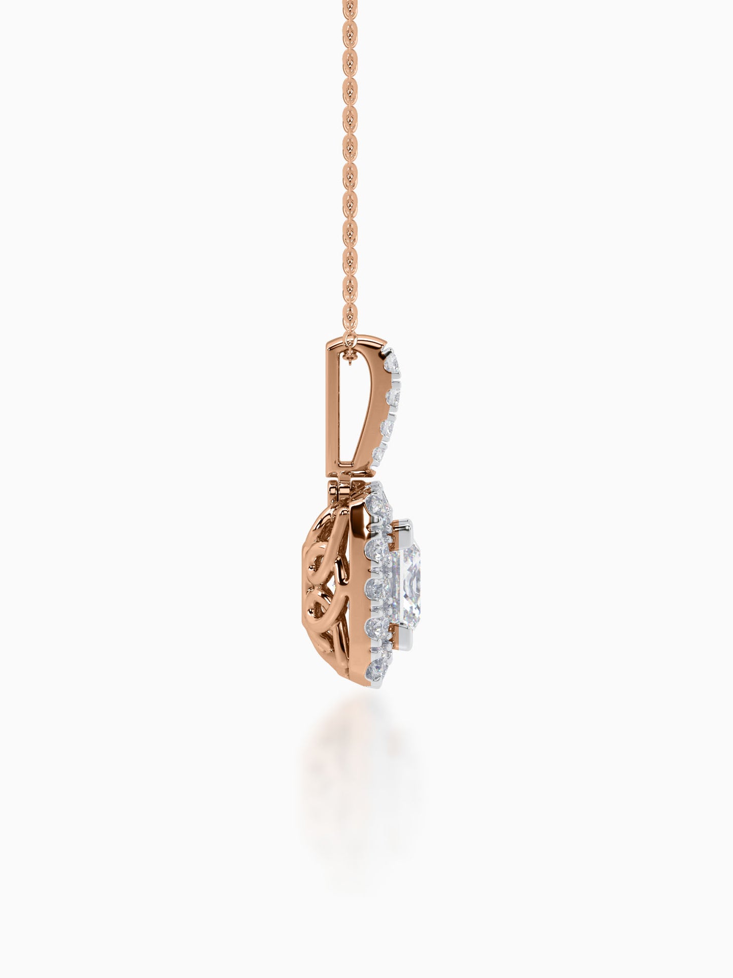 Aspire Diamond Halo Pendant - Evol Jewels