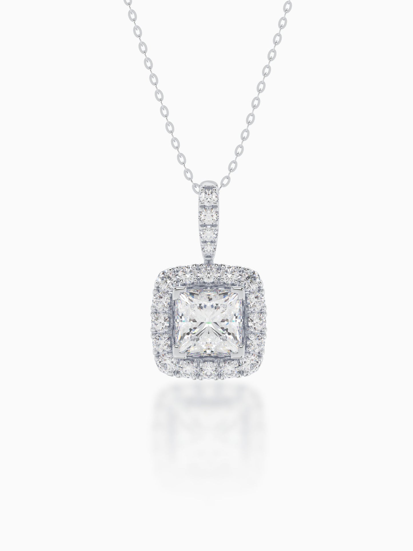Aspire Diamond Halo Pendant
