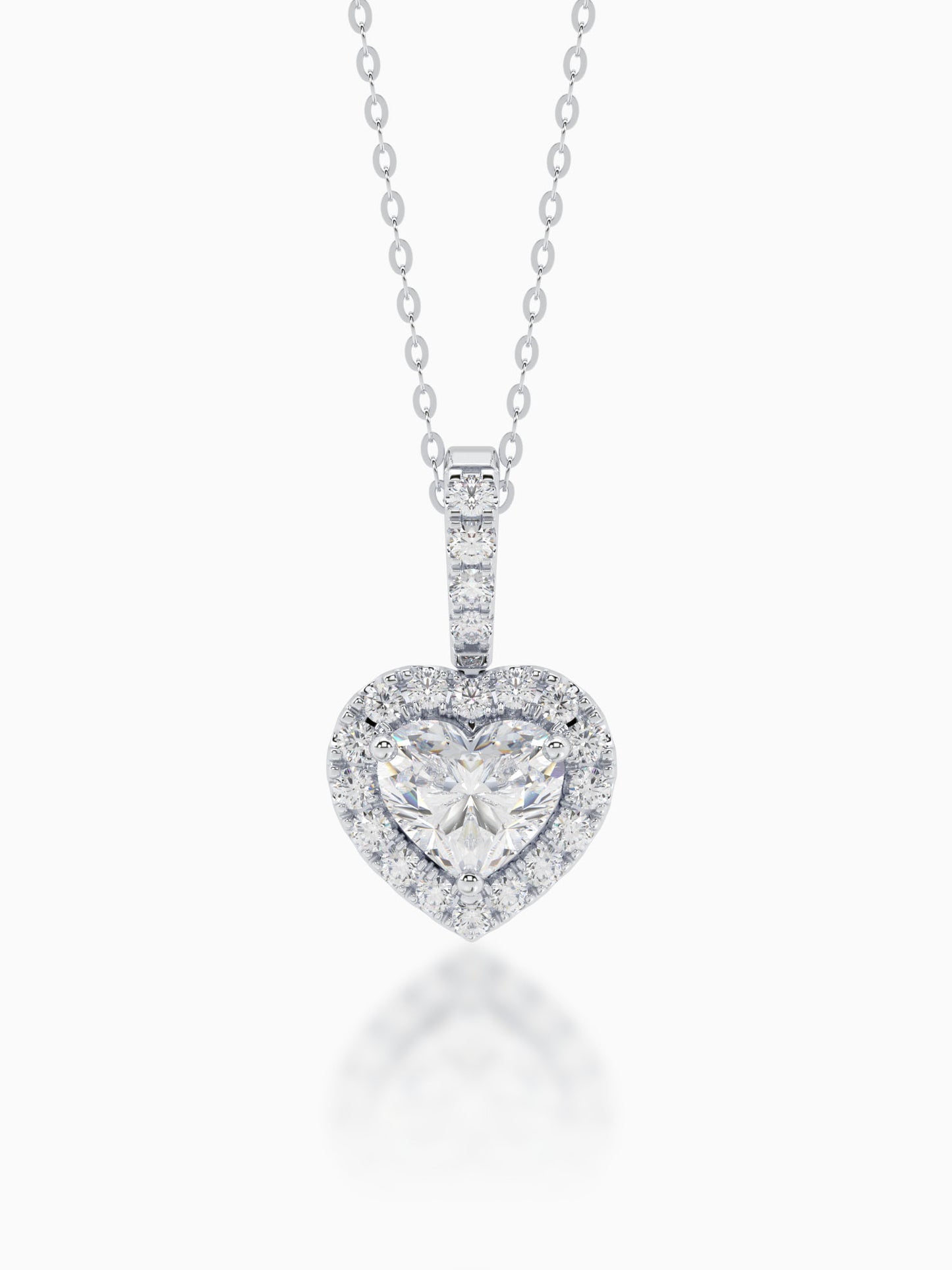 Marion Diamond Halo Pendant