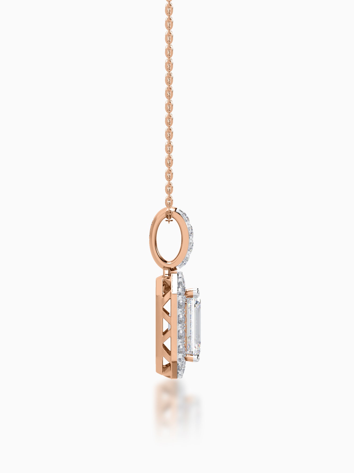 Helios Diamond Halo Pendant - Evol Jewels