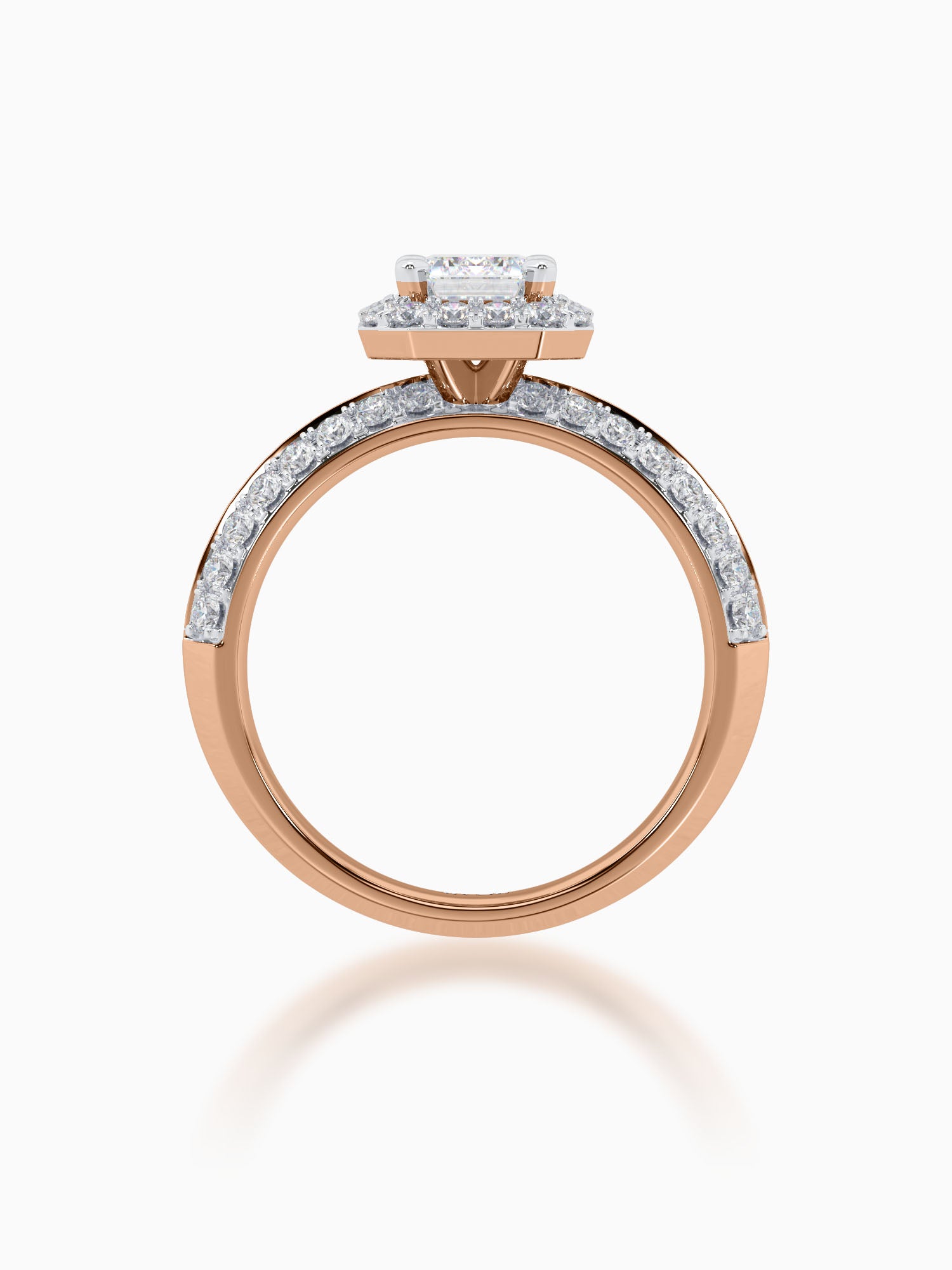 Enora Diamond Halo Ring - Evol Jewels