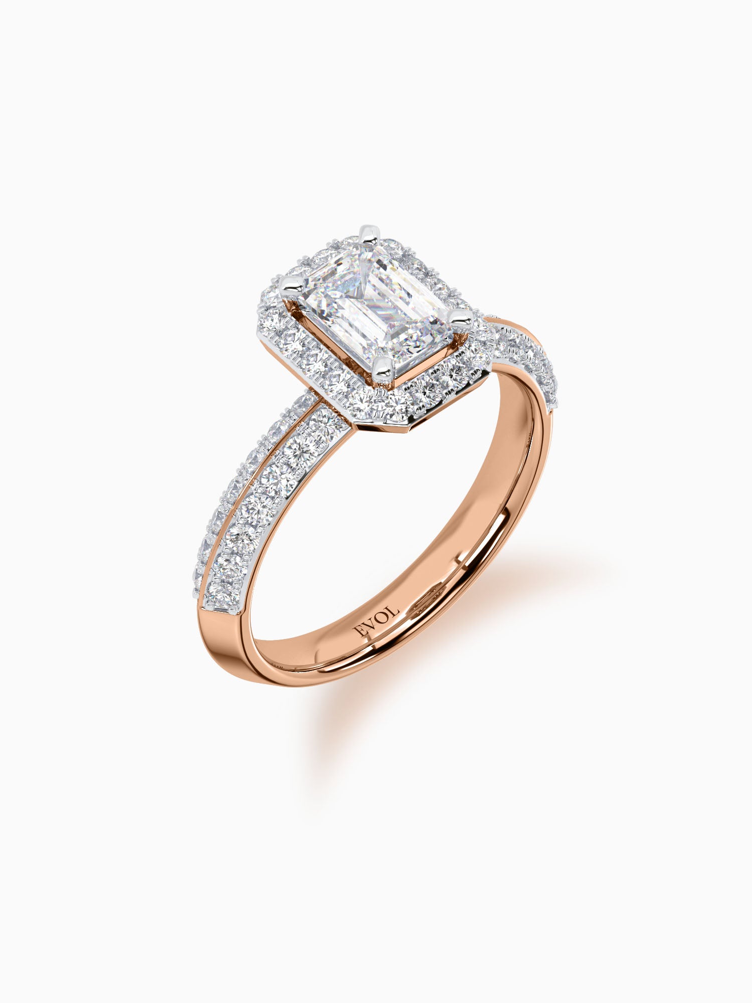 Enora Diamond Halo Ring - Evol Jewels