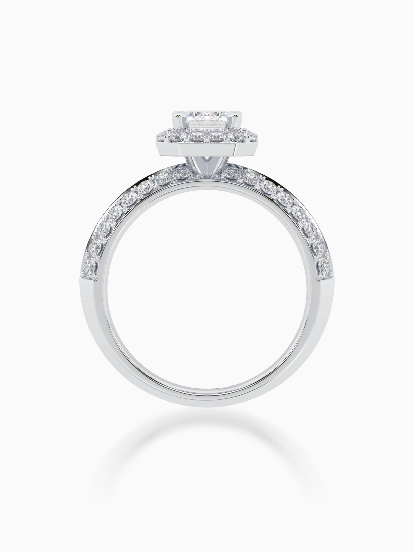 Enora Diamond Halo Ring - Evol Jewels