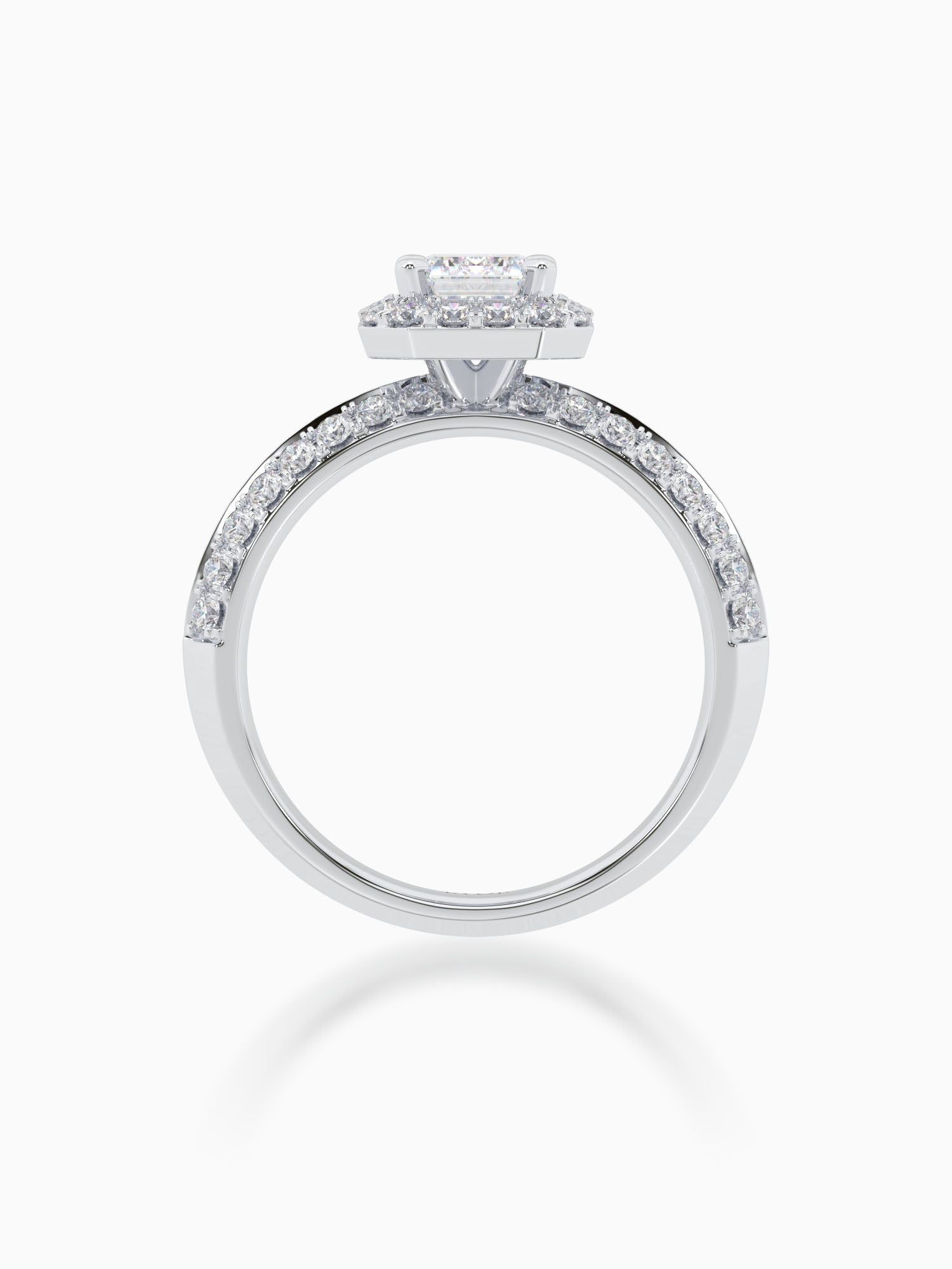 Enora Diamond Halo Ring - Evol Jewels