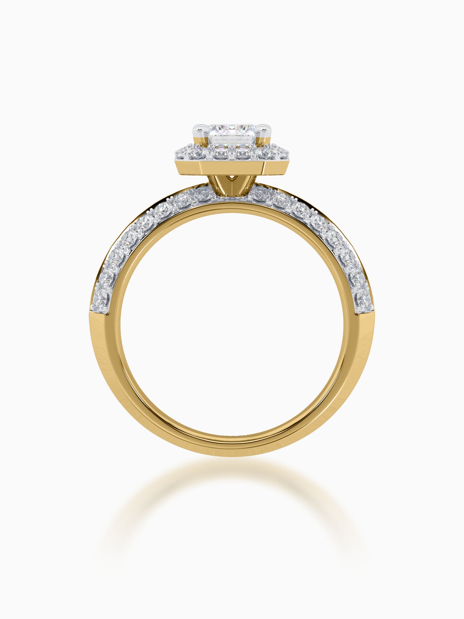 Enora Diamond Halo Ring - Evol Jewels
