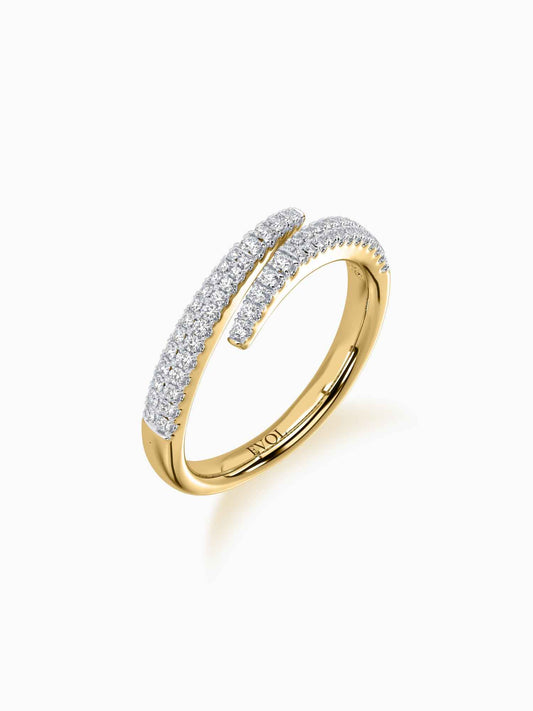 Serpent's Tail Diamond Ring