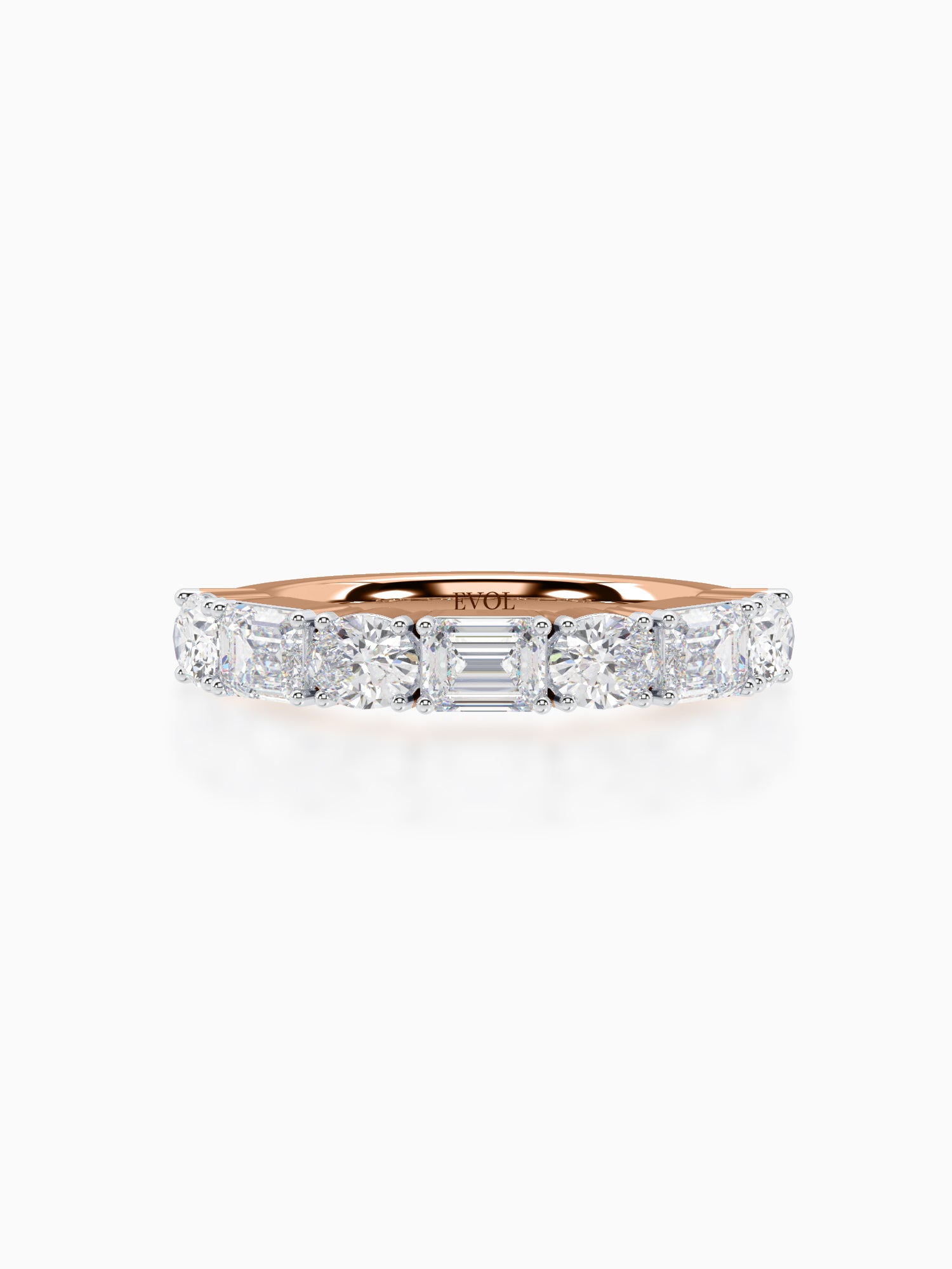 Demi Diamond Half Eternity Ring - Evol Jewels