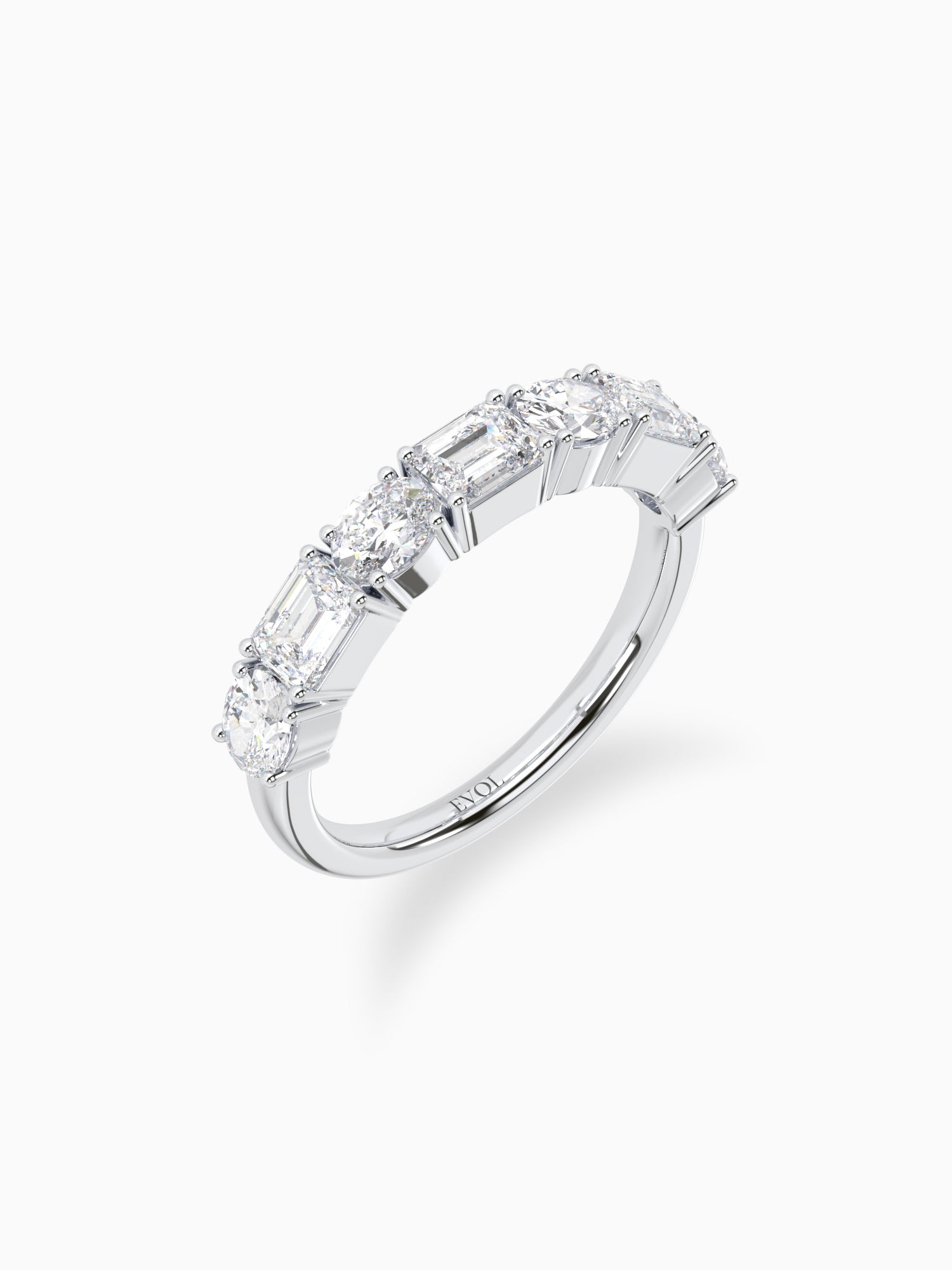 Demi Diamond Half Eternity Ring - Evol Jewels