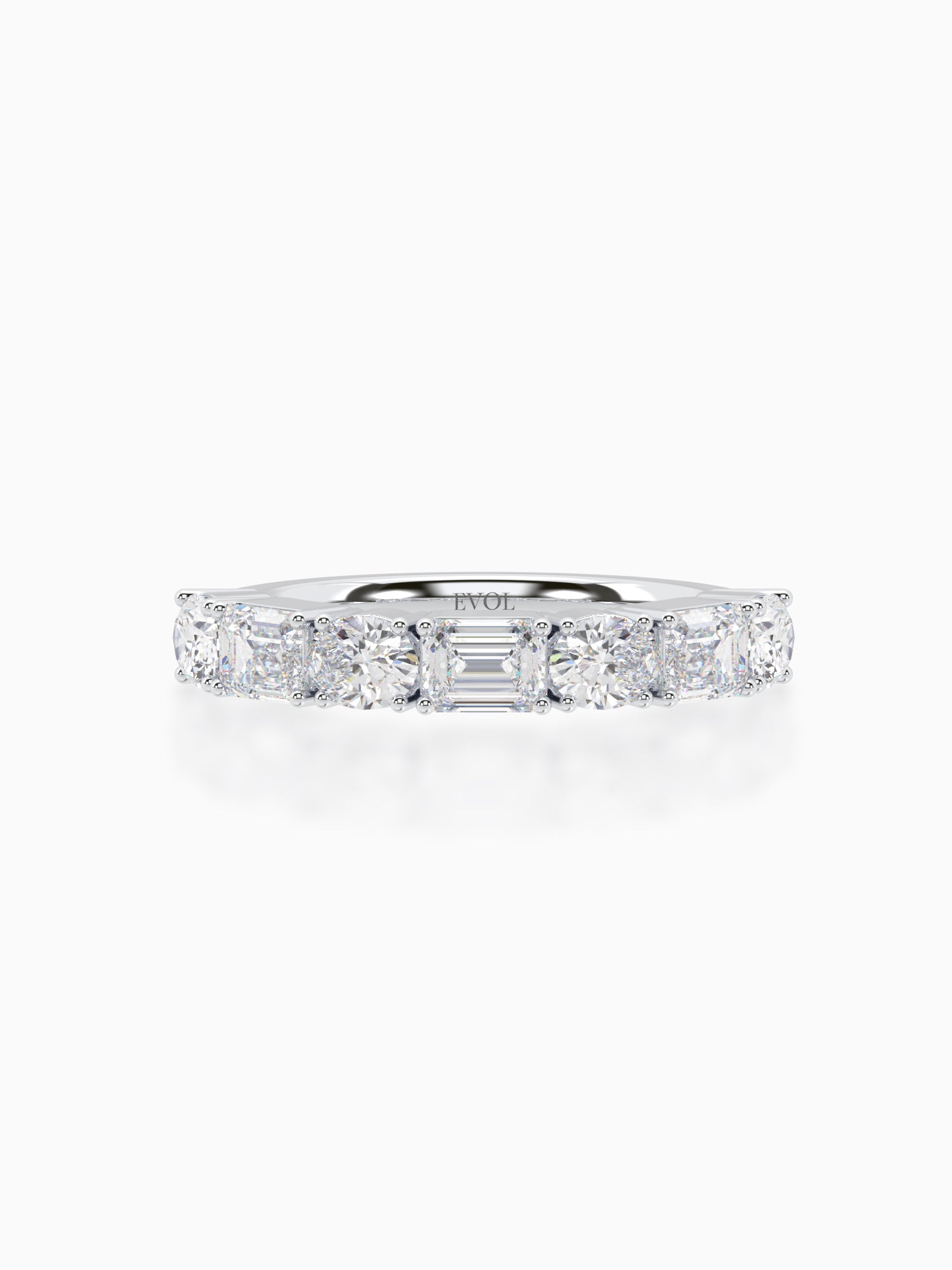 Demi Diamond Half Eternity Ring - Evol Jewels