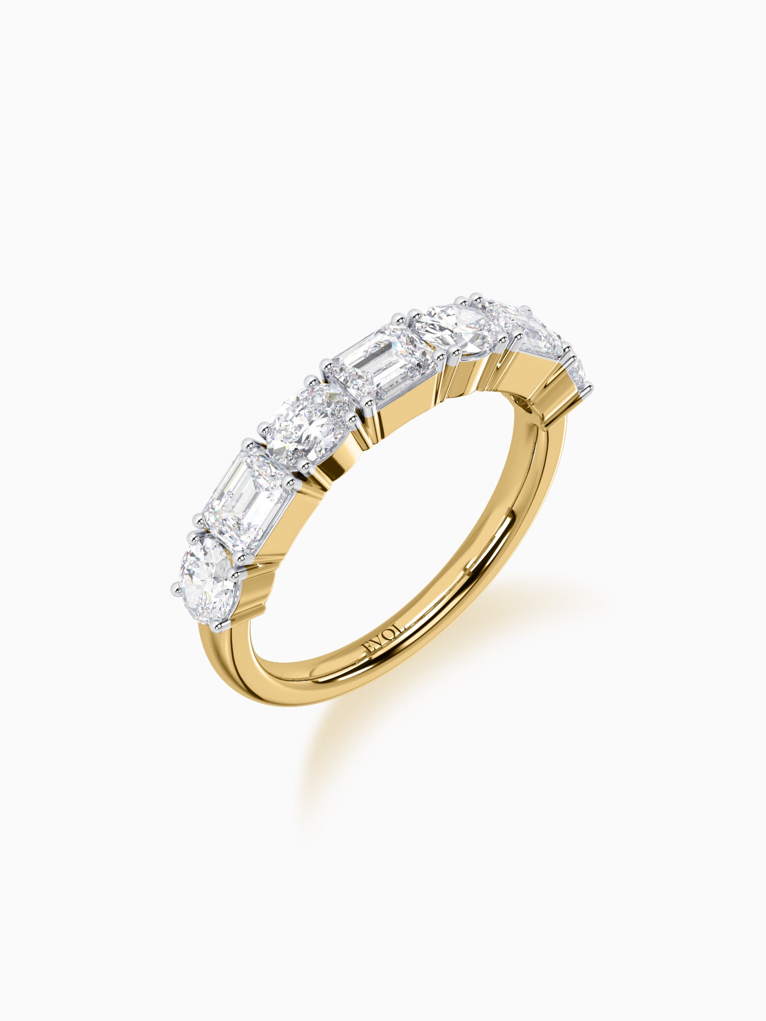Demi Diamond Half Eternity Ring - Evol Jewels