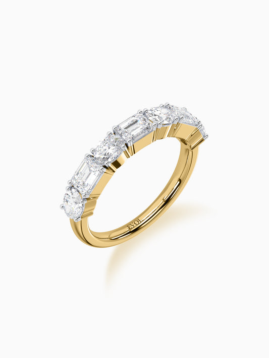 Demi Diamond Half Eternity Ring - Evol Jewels