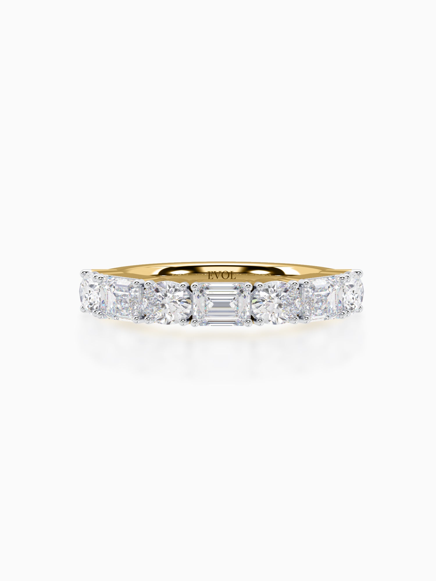 Demi Diamond Half Eternity Ring - Evol Jewels